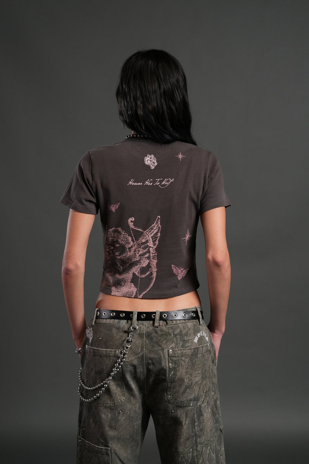Sacred Flash "Timeless" Tee in Darc Brown Drift Wash — imagem 2