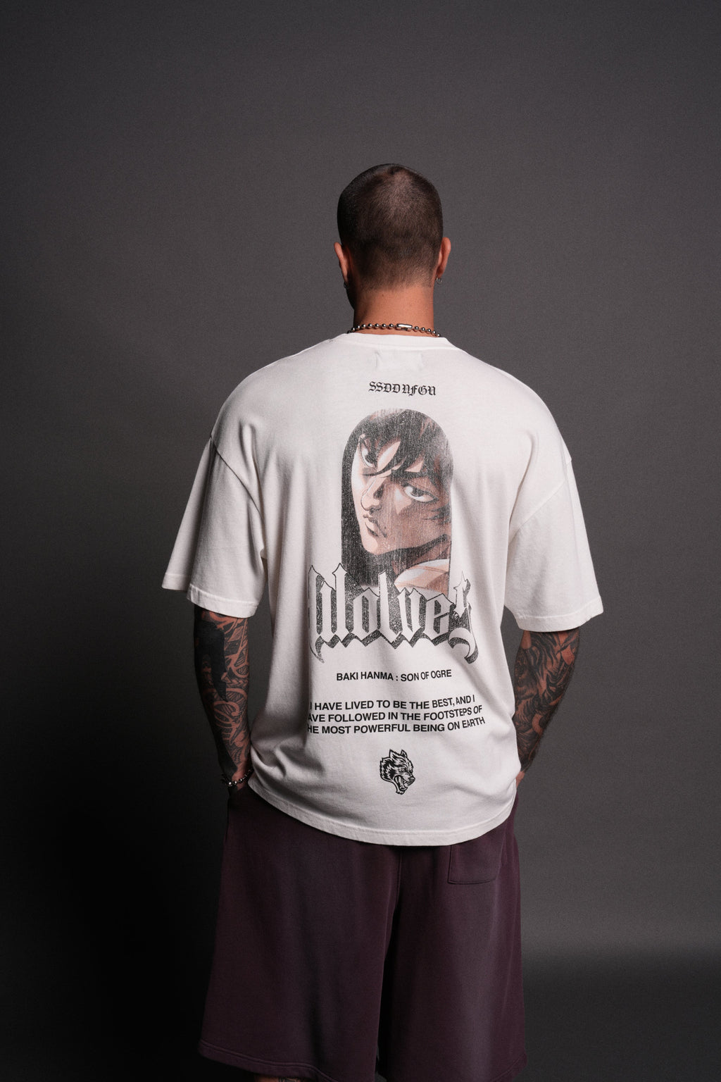 Determined "Premium" Oversized Tee in Cream — imagem 4