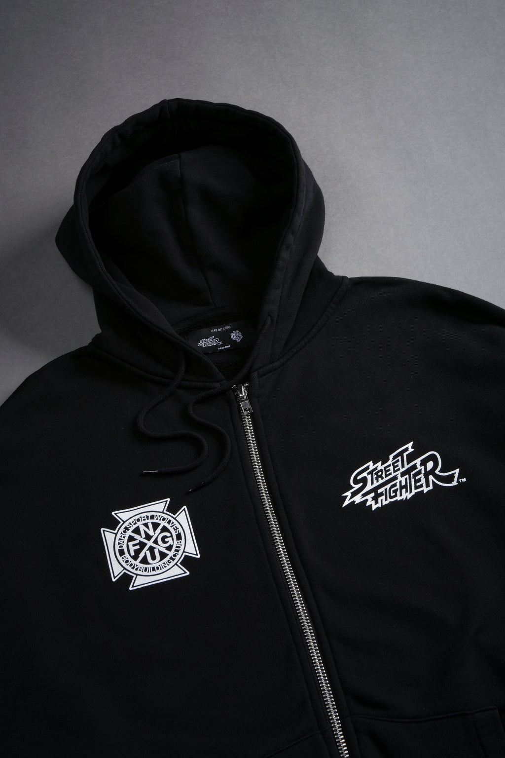 Final Boss "Chambers" Zip Hoodie in Black - imagem 7