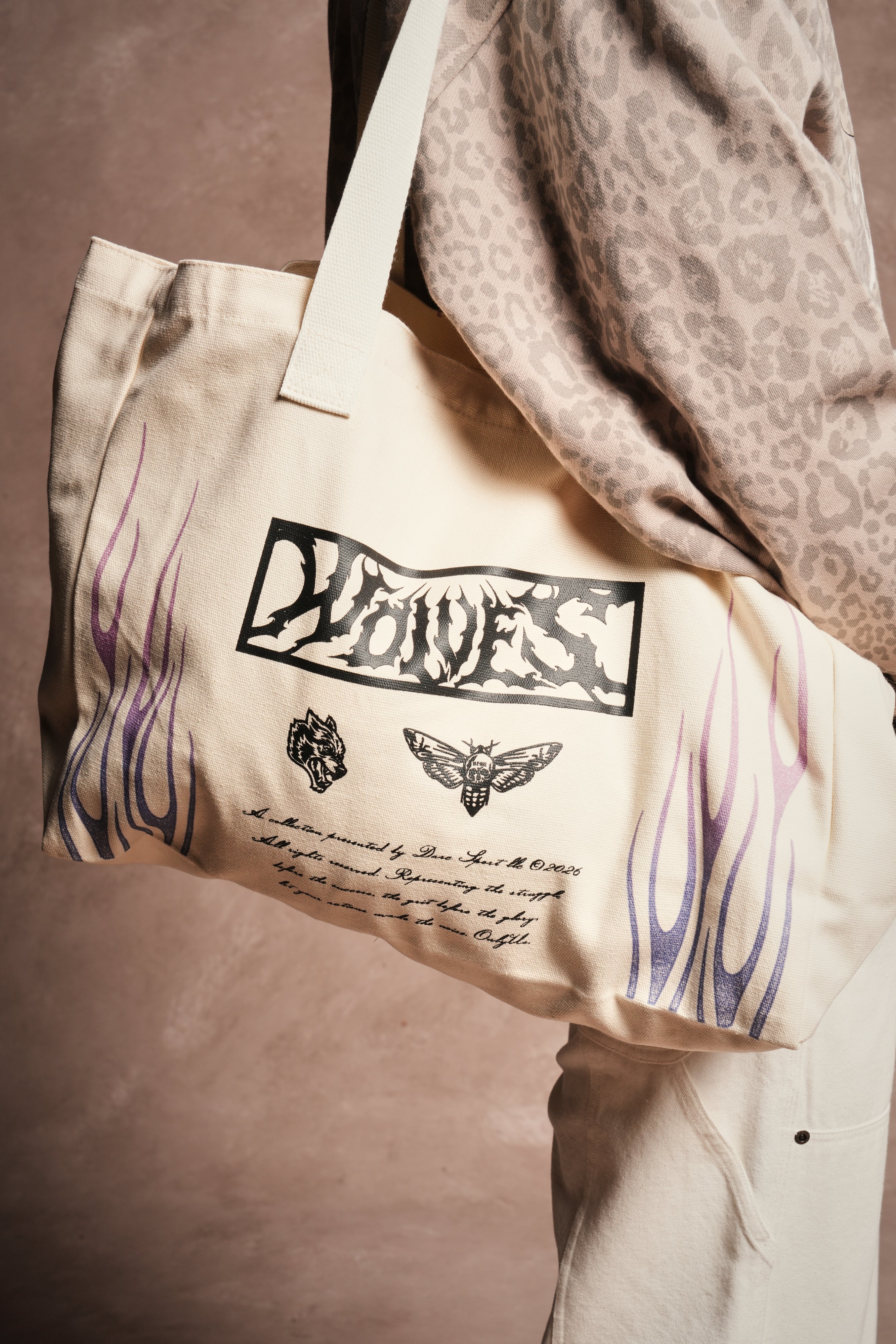 Mickey Forever Canvas Tote in Cream