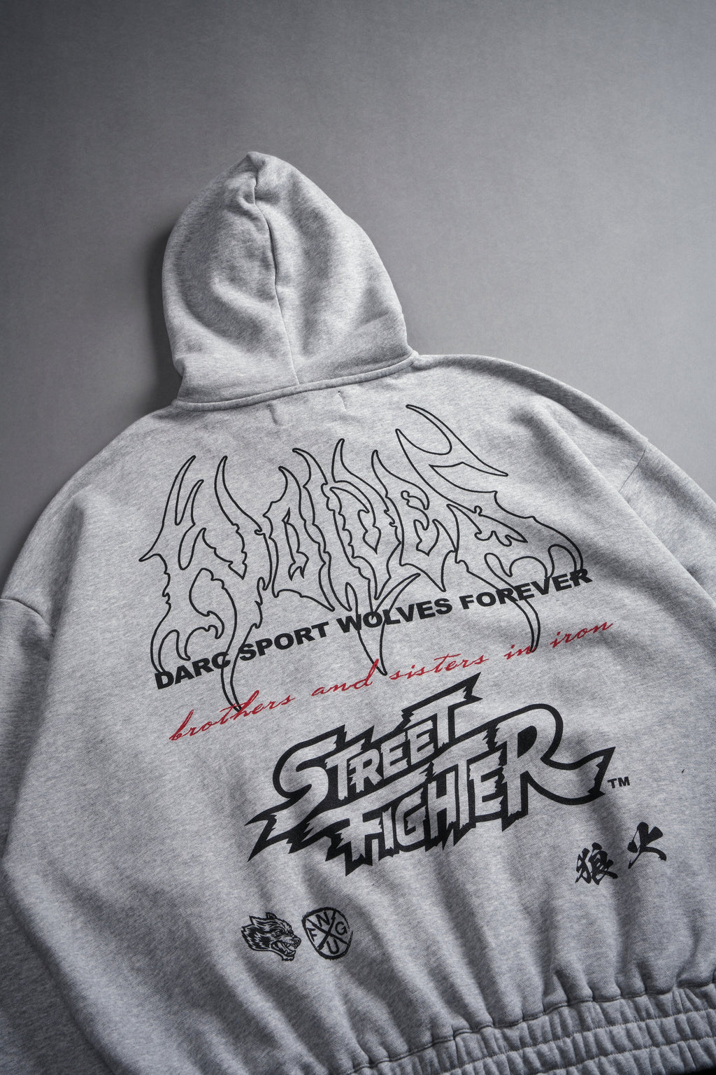 Final Boss "Chambers" Zip Hoodie in Light Athletic Gray - imagem 9