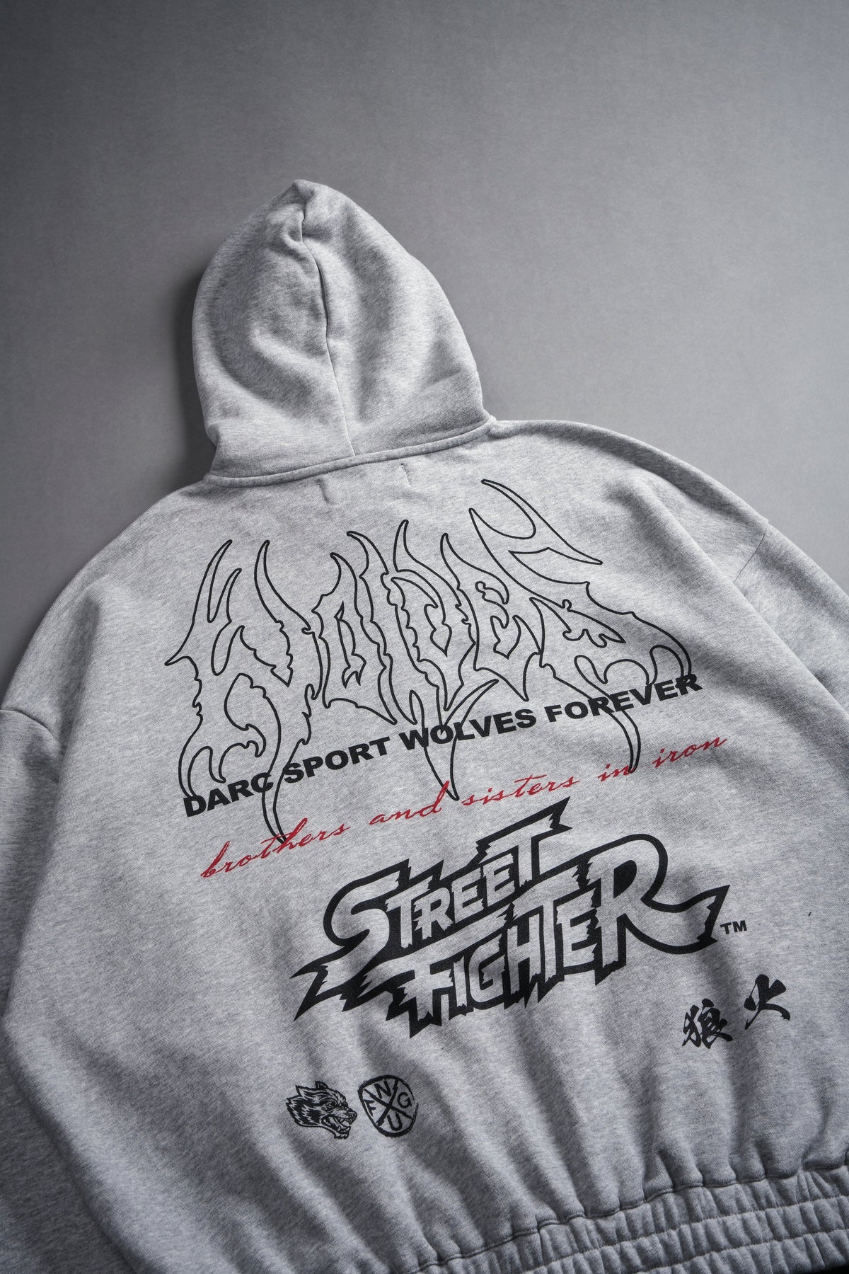 Final Boss "Chambers" Zip Hoodie in Light Athletic Gray - imagem 9