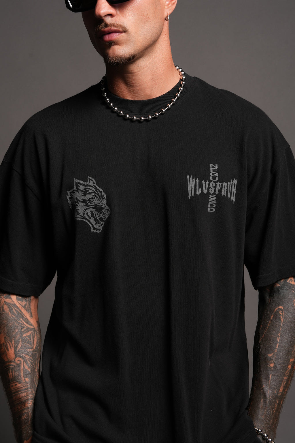 All Of Us 1 Of 500 Premium Oversized Tee In Black - imagem 7