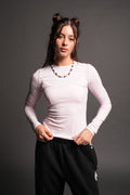 Moth Pyramid Eden Ls Tee In Blush Pink - imagem 1