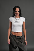 Traces of Heaven "Baby" Tee in White — imagem 1