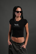 Traces of Heaven "Baby" Tee in Black — imagem 1