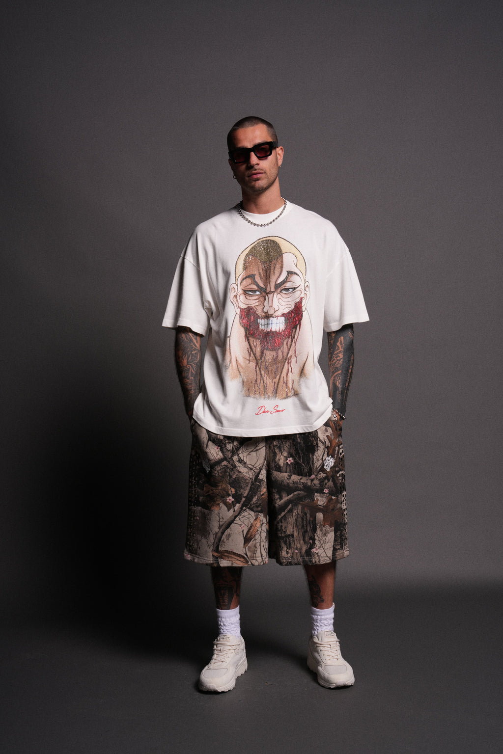 Enraged "Premium" Oversized Tee in Cream — imagem 5