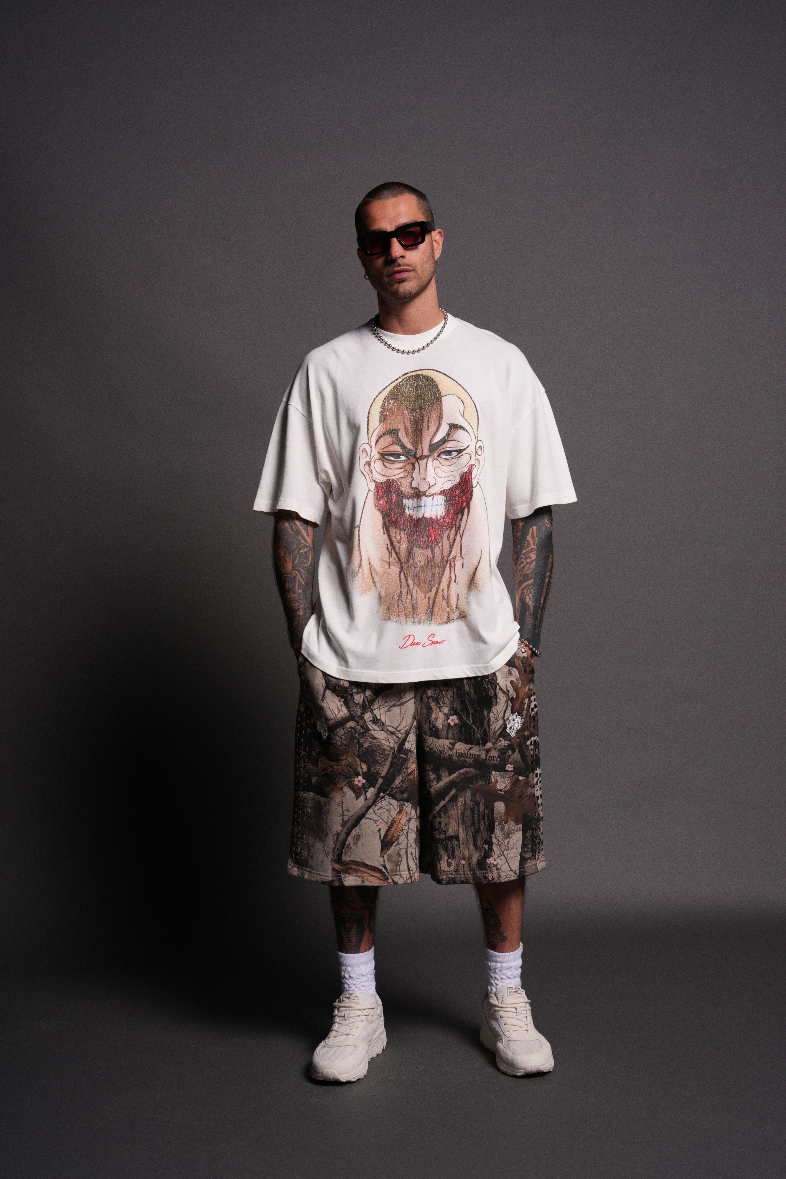 Enraged "Premium" Oversized Tee in Cream — imagem 5
