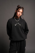 Sakura Pyramid Premium London Crewneck In Black