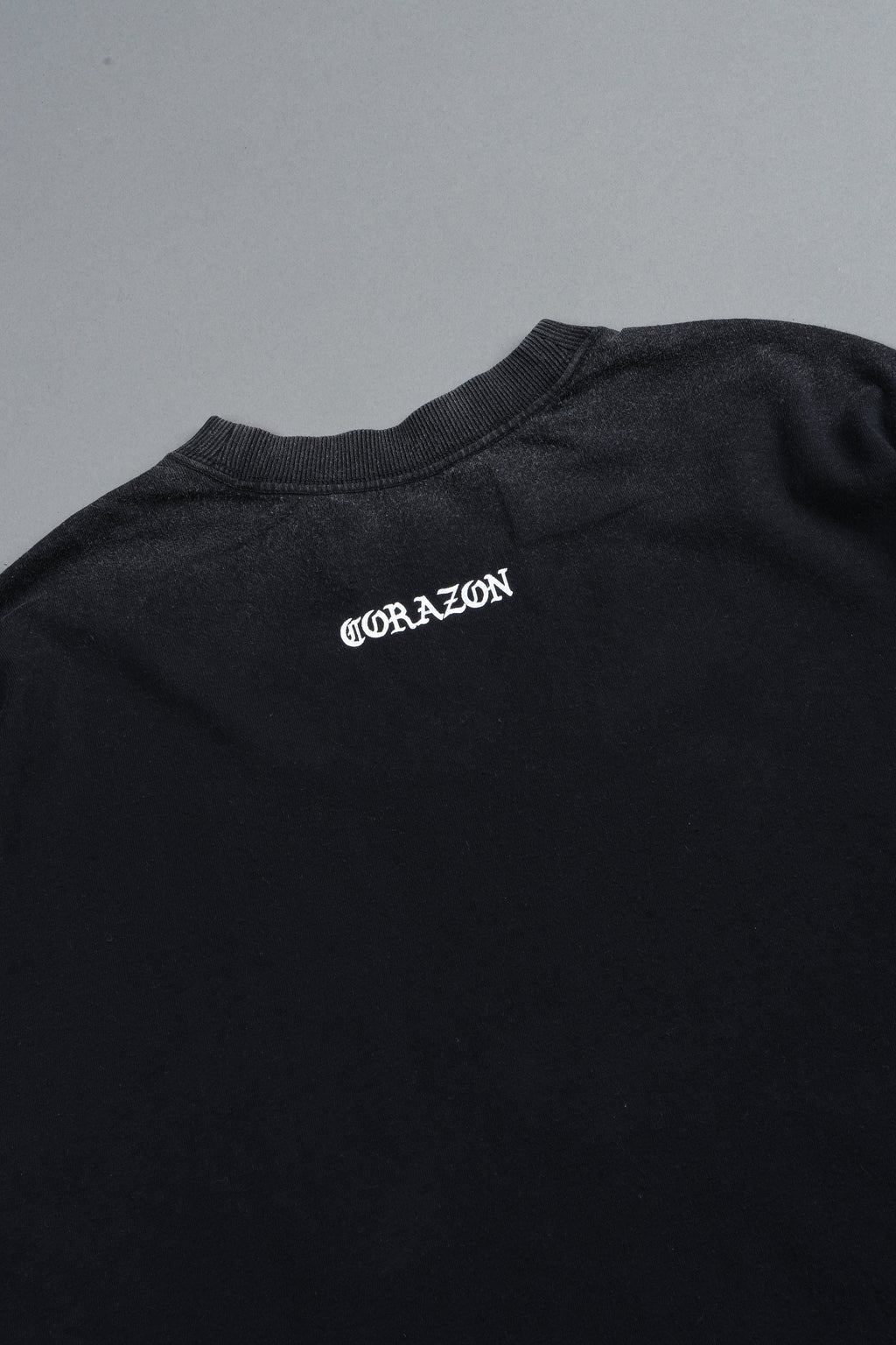 El Rosario Grunge Raw Hem Box Cut Tee In Black