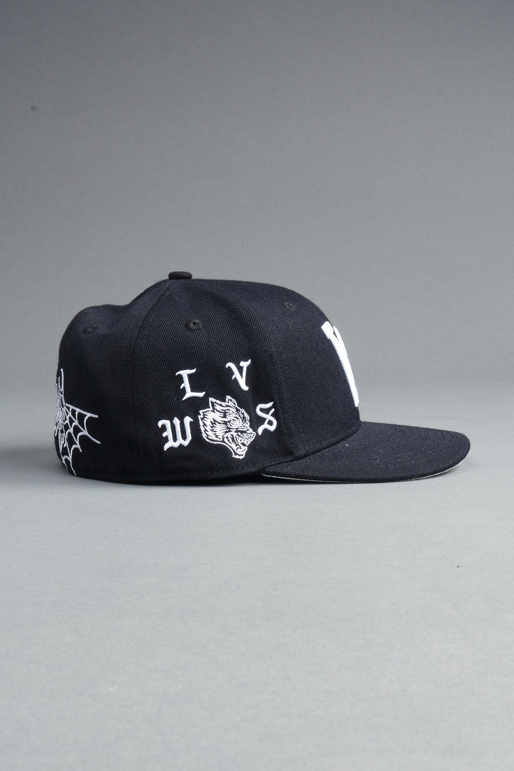 Nuestra Senora Fitted Cap In Black