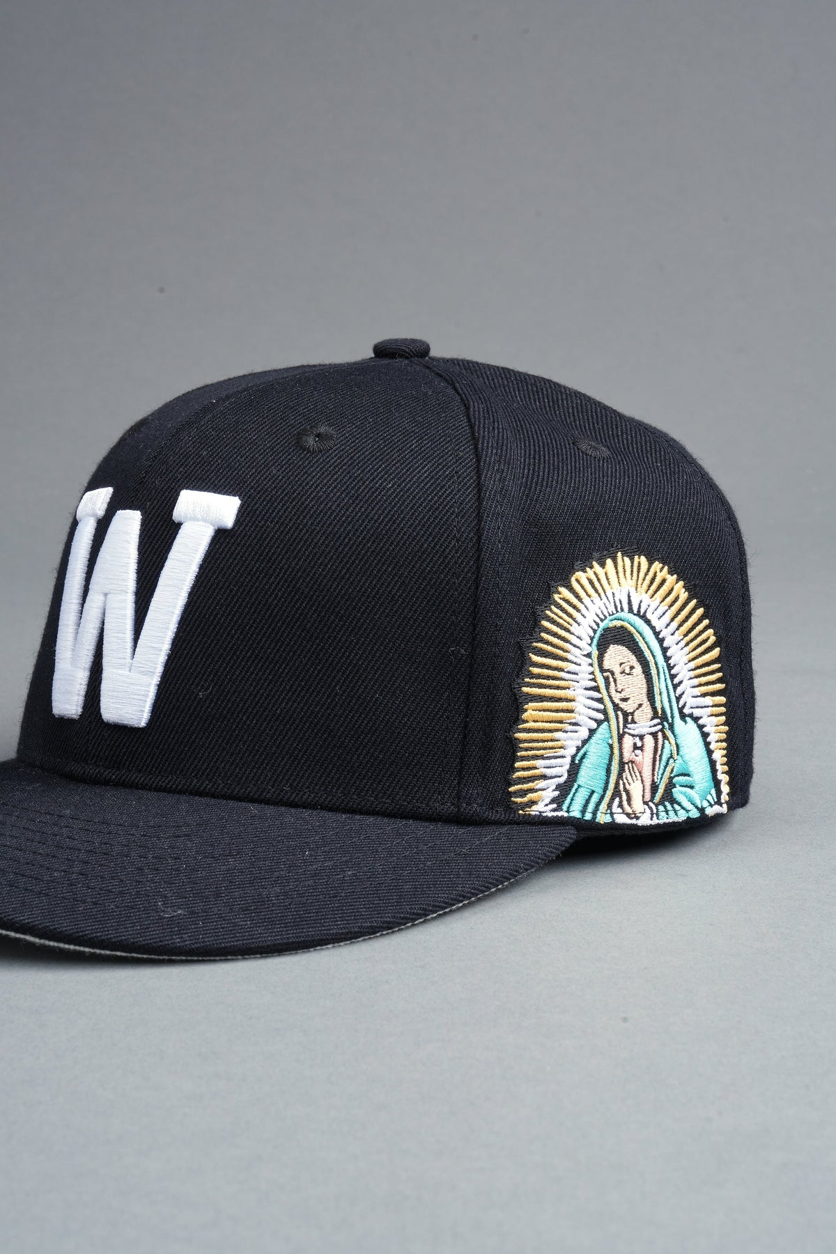 Nuestra Senora Fitted Cap In Black