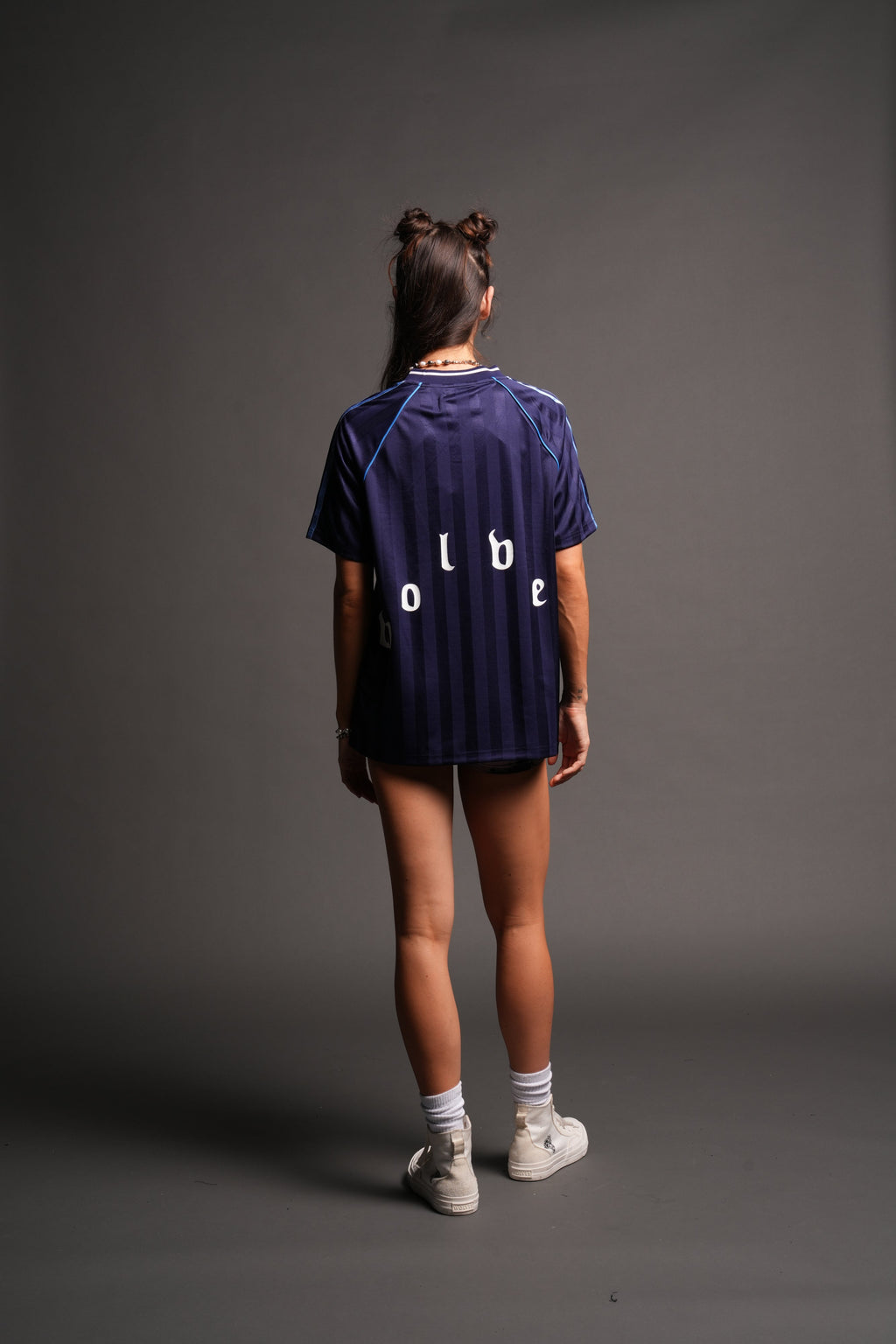 Sakura Forever She Oversized Soccer Jersey in Royal Navy — imagem 4