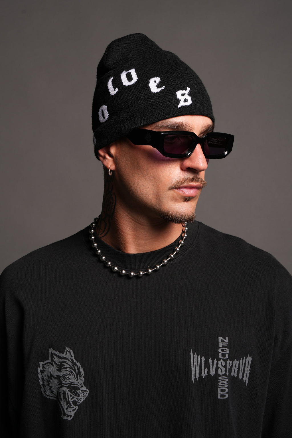 Pyramid Wolves Cap Beanie In Black - imagem 3