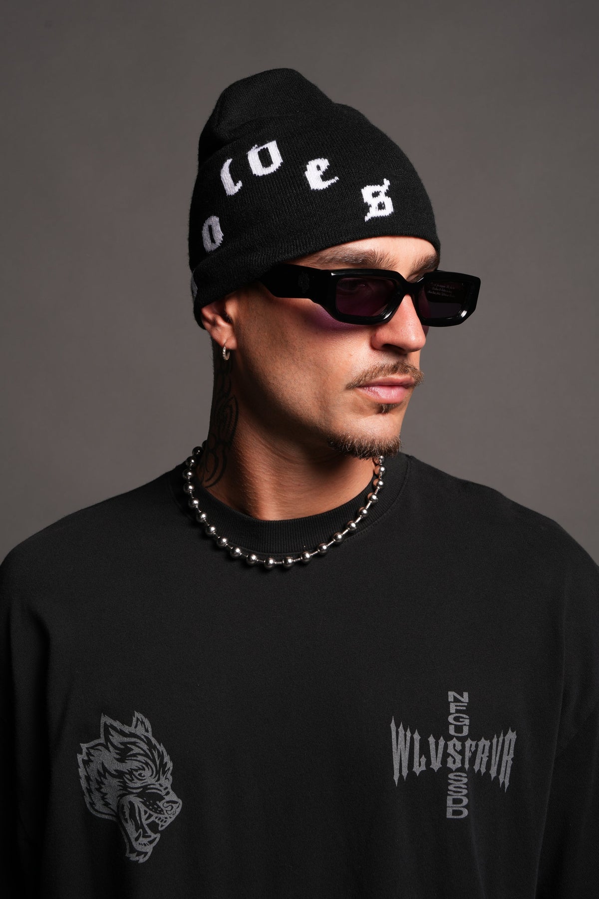 Pyramid Wolves Cap Beanie In Black - imagem 3