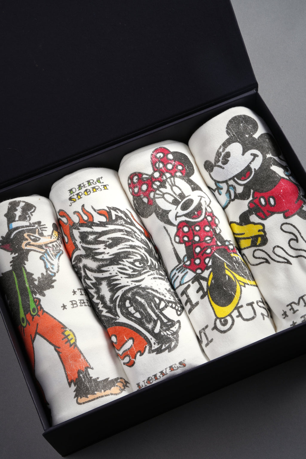 Mickey & The Wolf "Side-By-Side" Tee Box Set in Cream