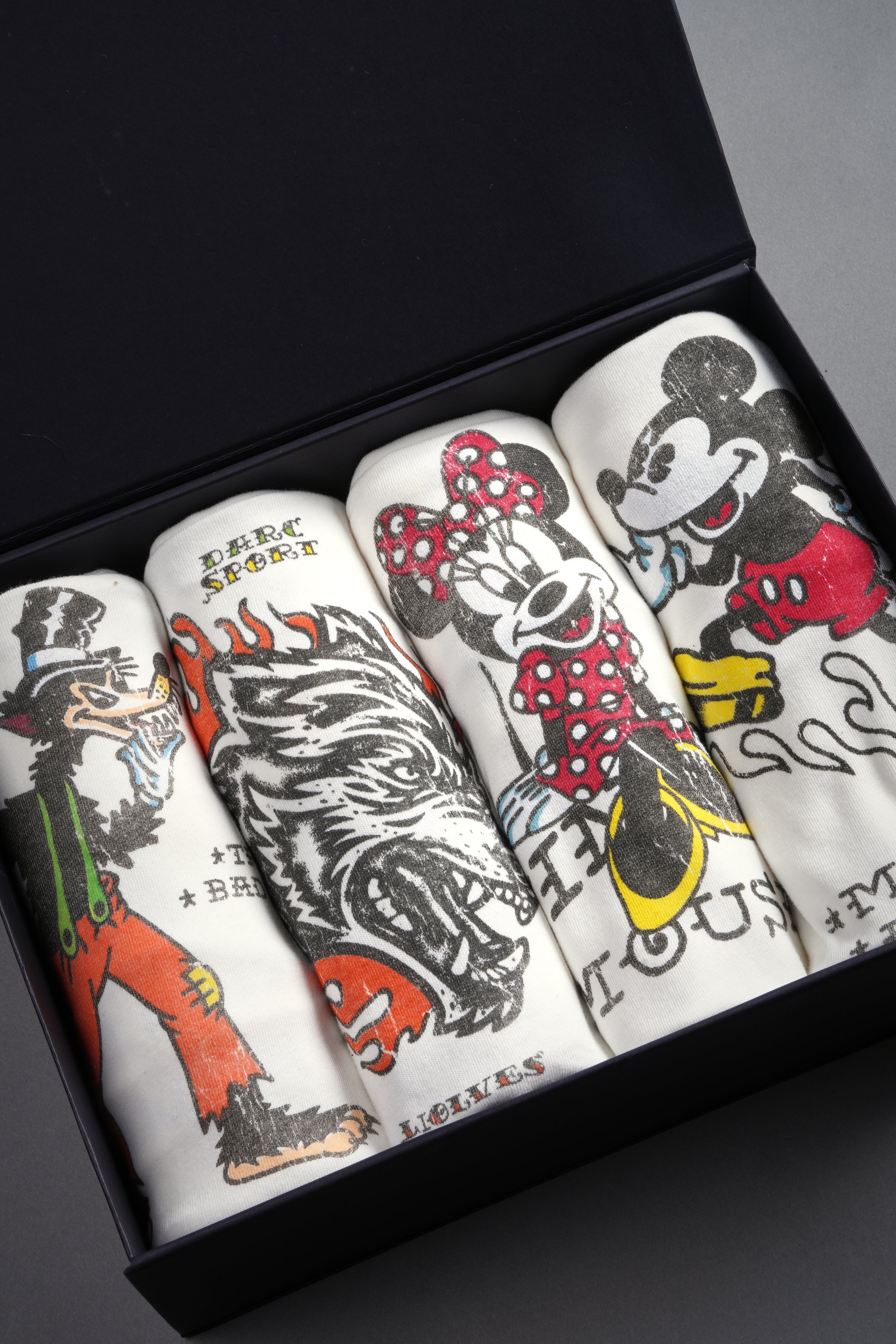 Mickey & The Wolf "Side-By-Side" Tee Box Set in Cream