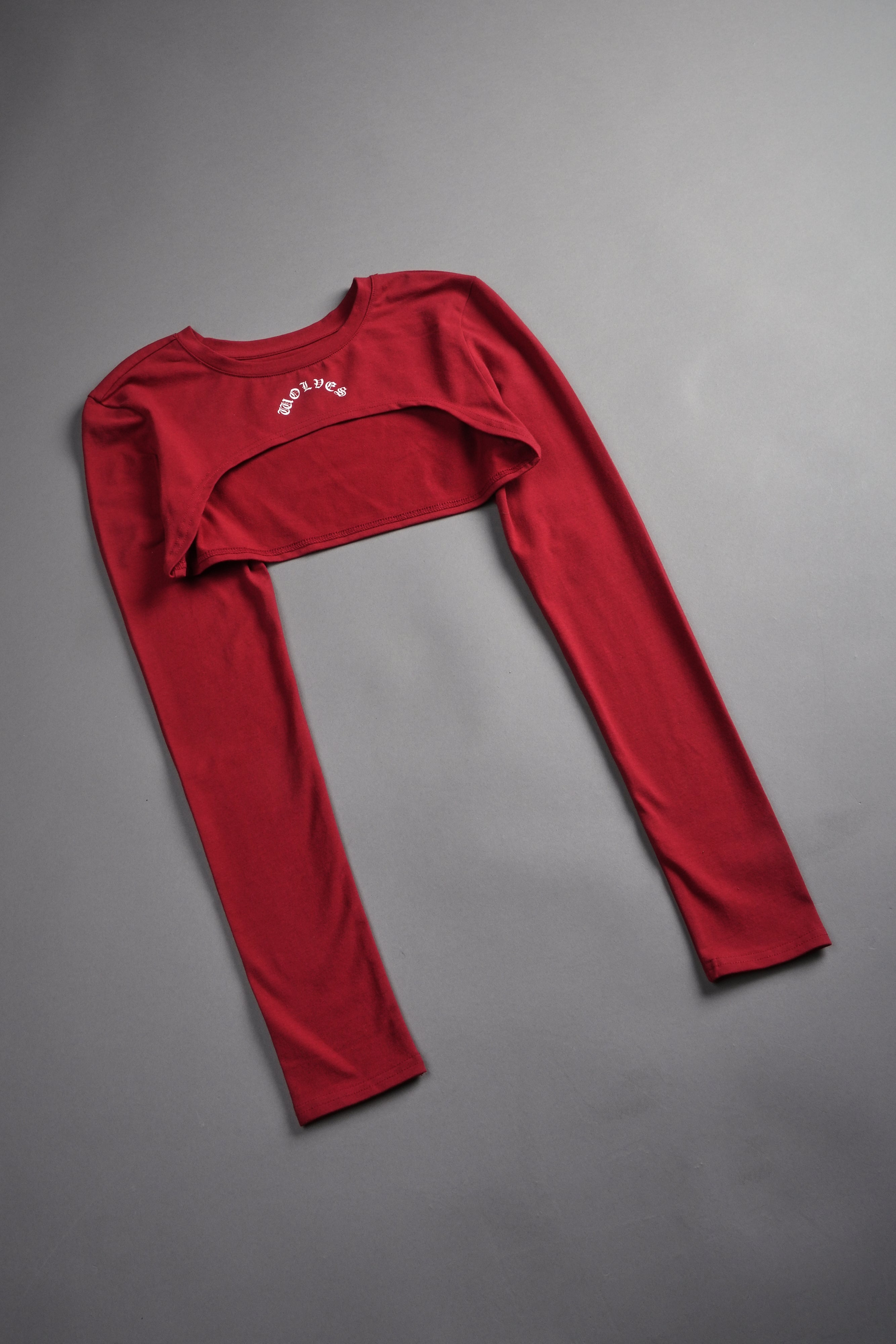 Chopper Elise Eden Pullover Shrug in Carmine Red