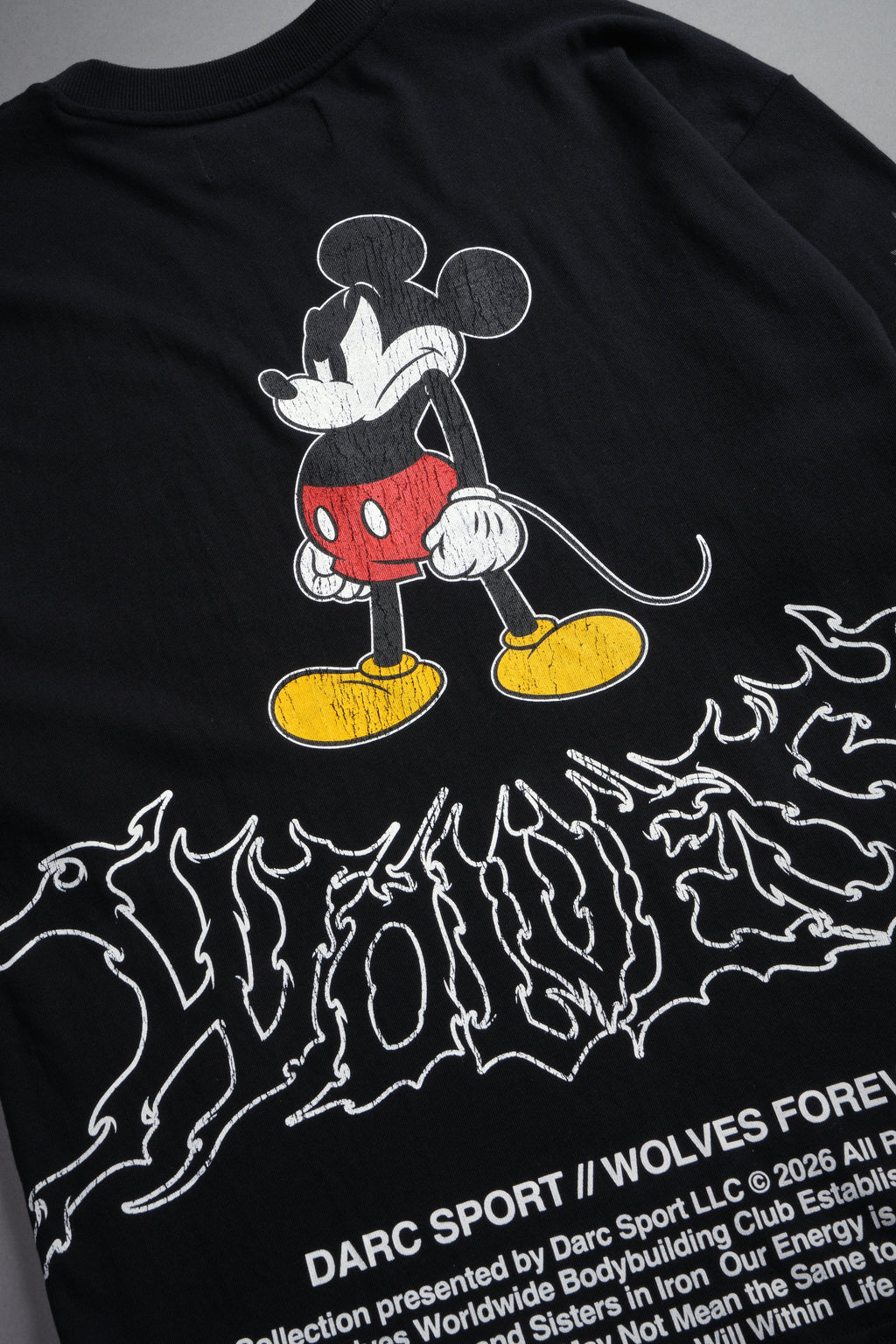 Mickey Wlvsfrvr Premium Oversized Tee in Black