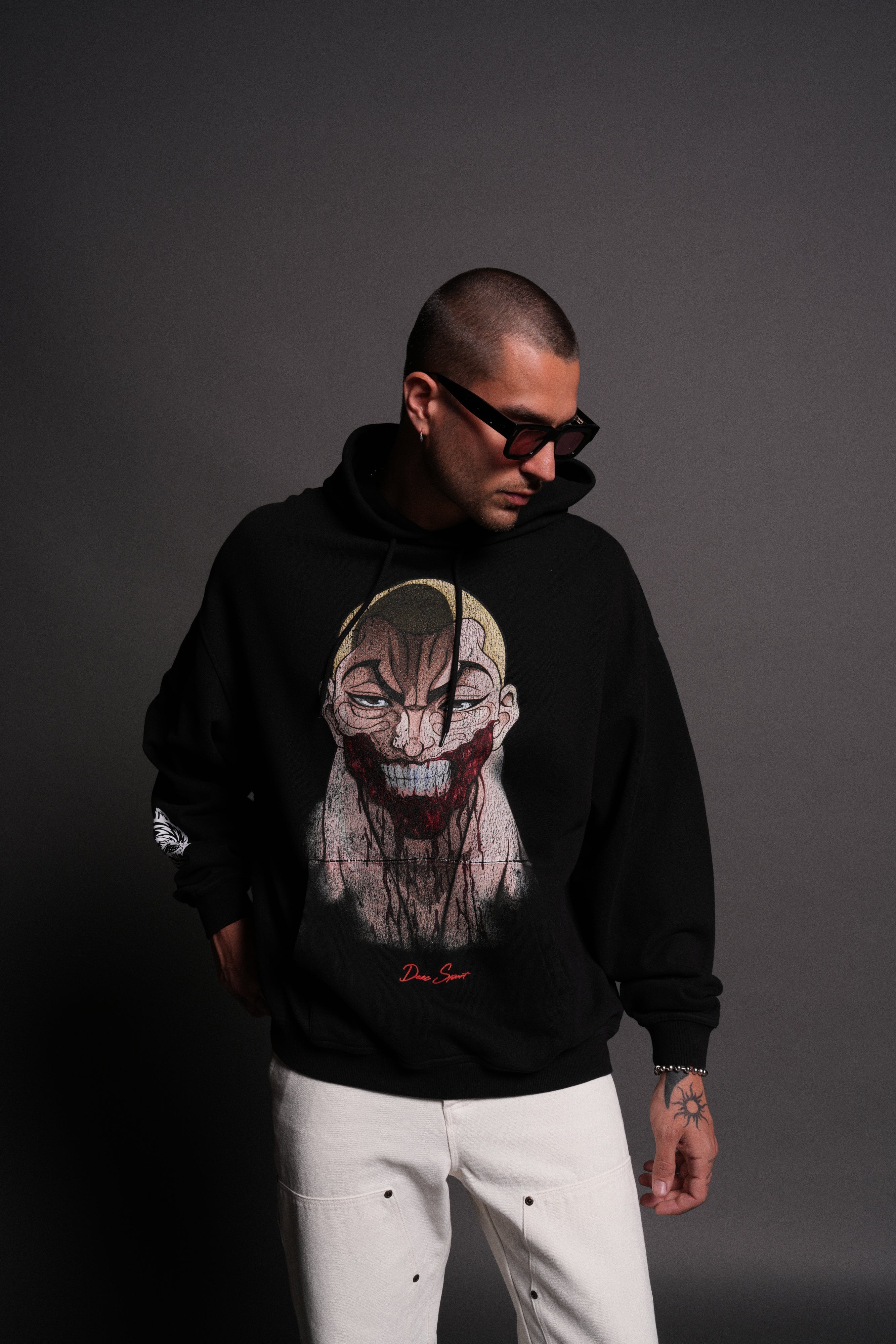 Enraged "Grunge" Hoodie in Black — imagem 4