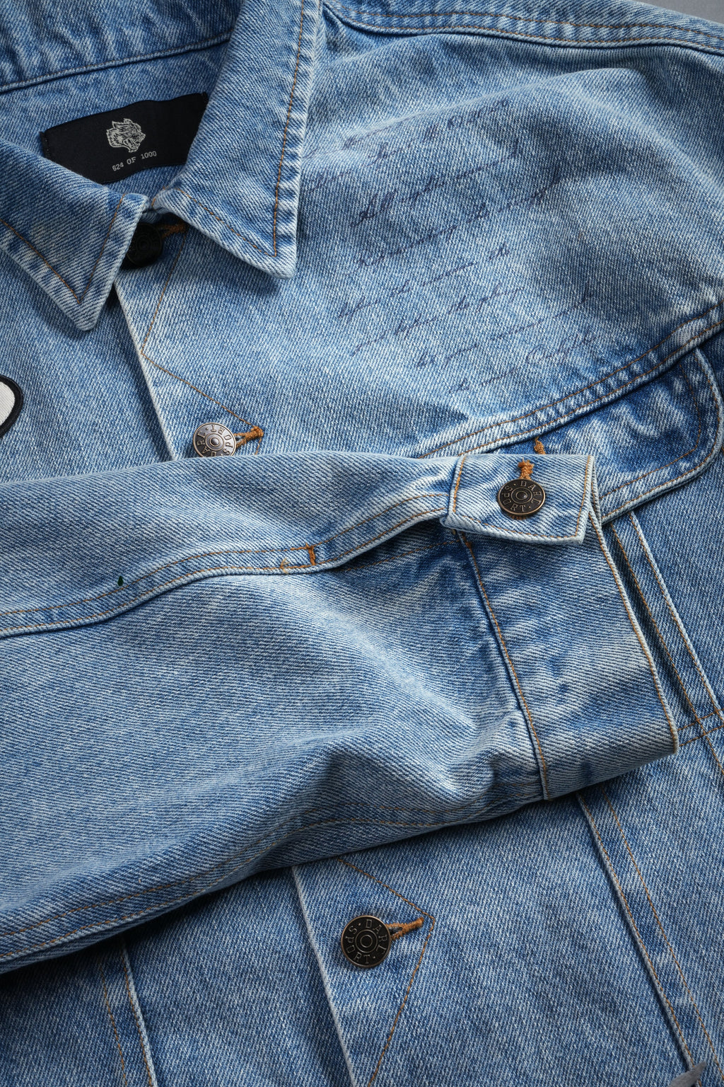 Mickey Flash Cropped American Denim Jacket in Light Wash