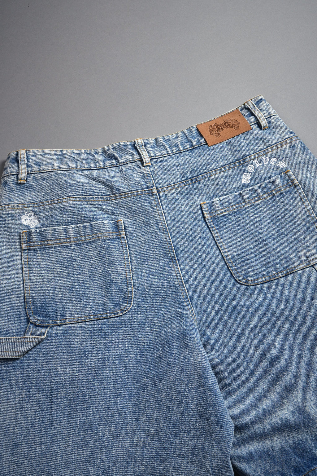 Hesh Rose Denim Carpenter Short in Light Wash