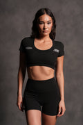 Faster S/S Grace "Energy" Top in Black — imagem 1