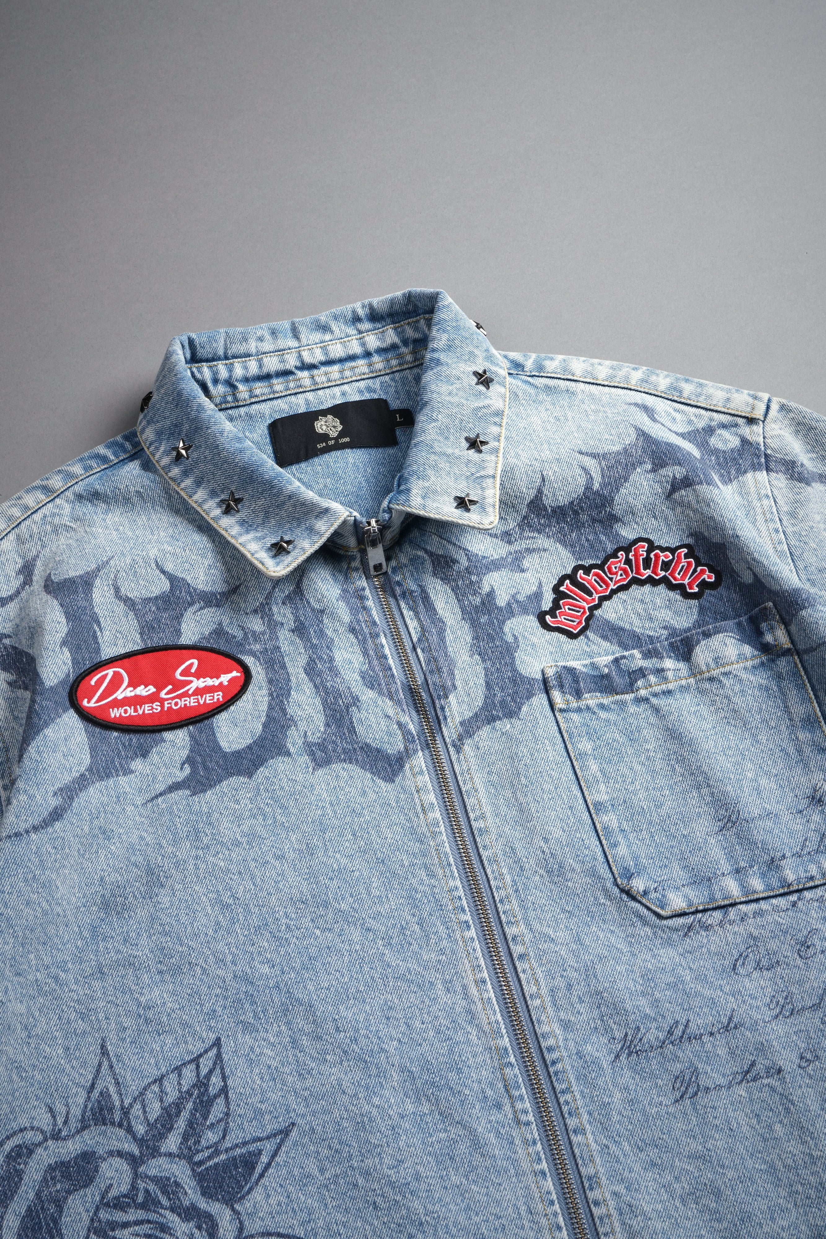 Hesh Rose Denim Vince Shirt in Light Wash