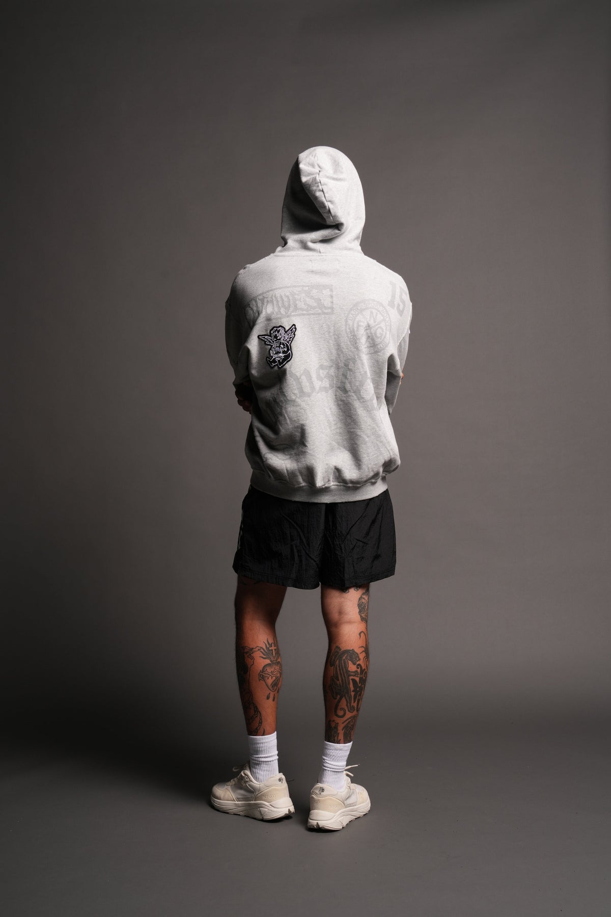 Flash Core Grunge Moatis Zip Hoodie In Light Athletic Gray - imagem 6