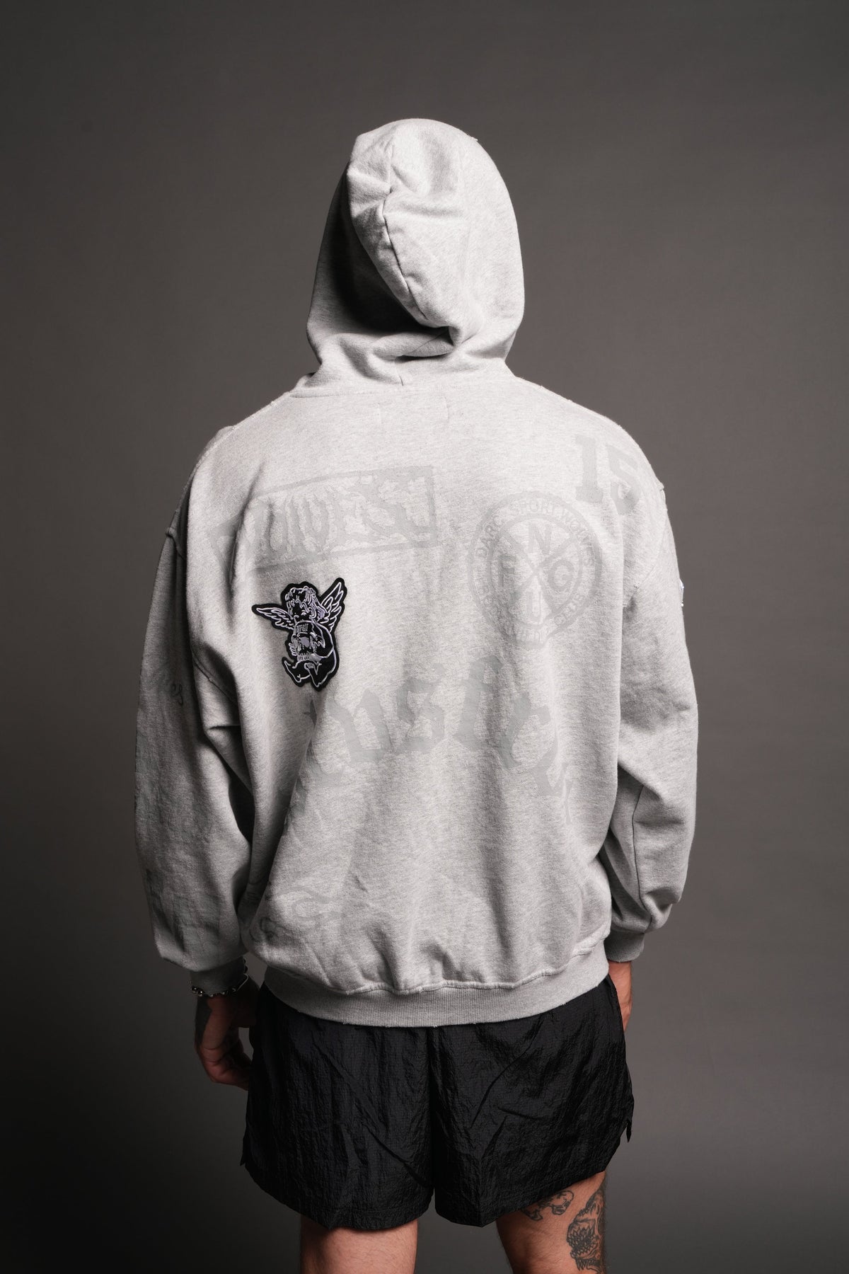 Flash Core Grunge Moatis Zip Hoodie In Light Athletic Gray - imagem 2