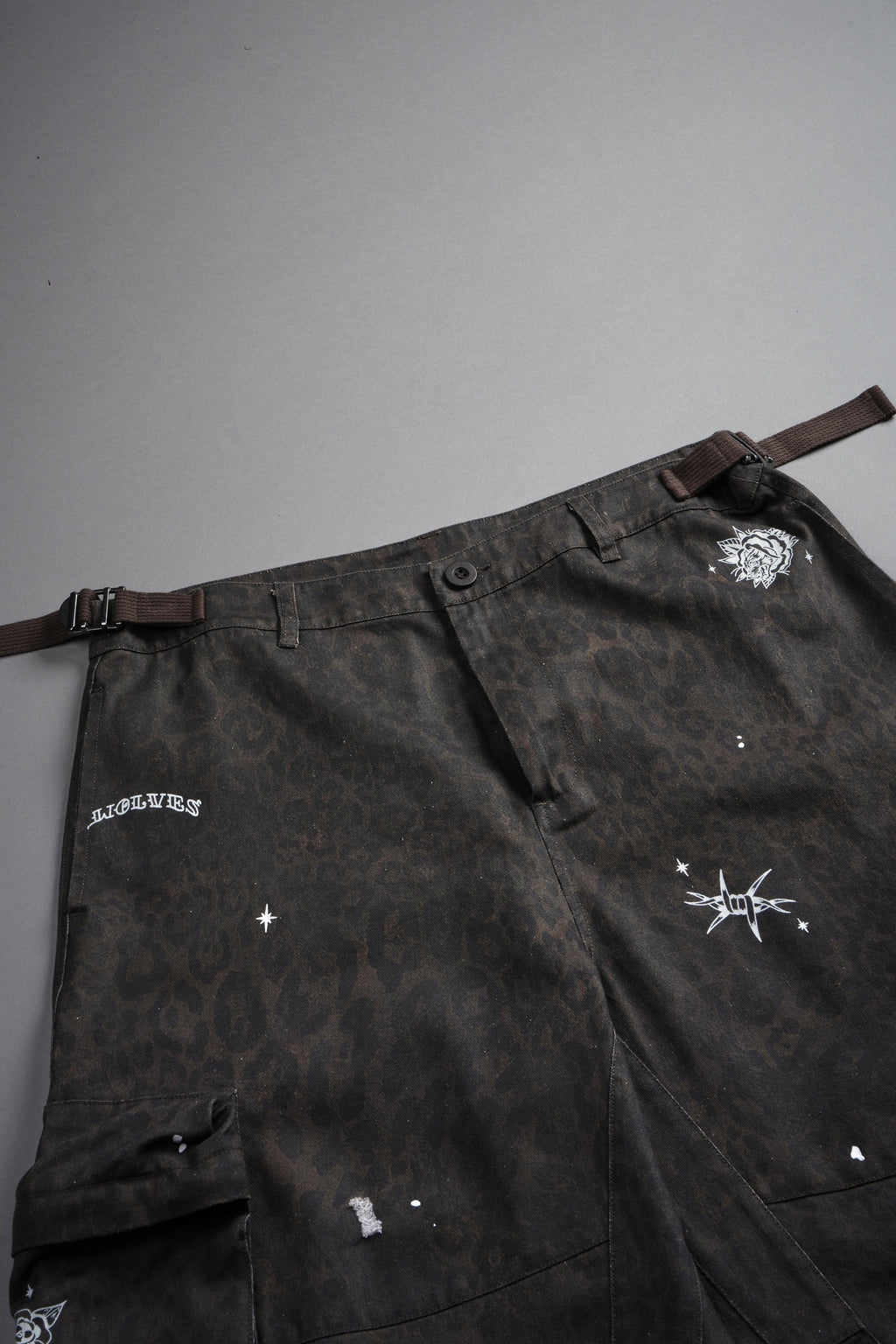Darc Flash Duke Cargo Shorts in Darc Brown Leopard