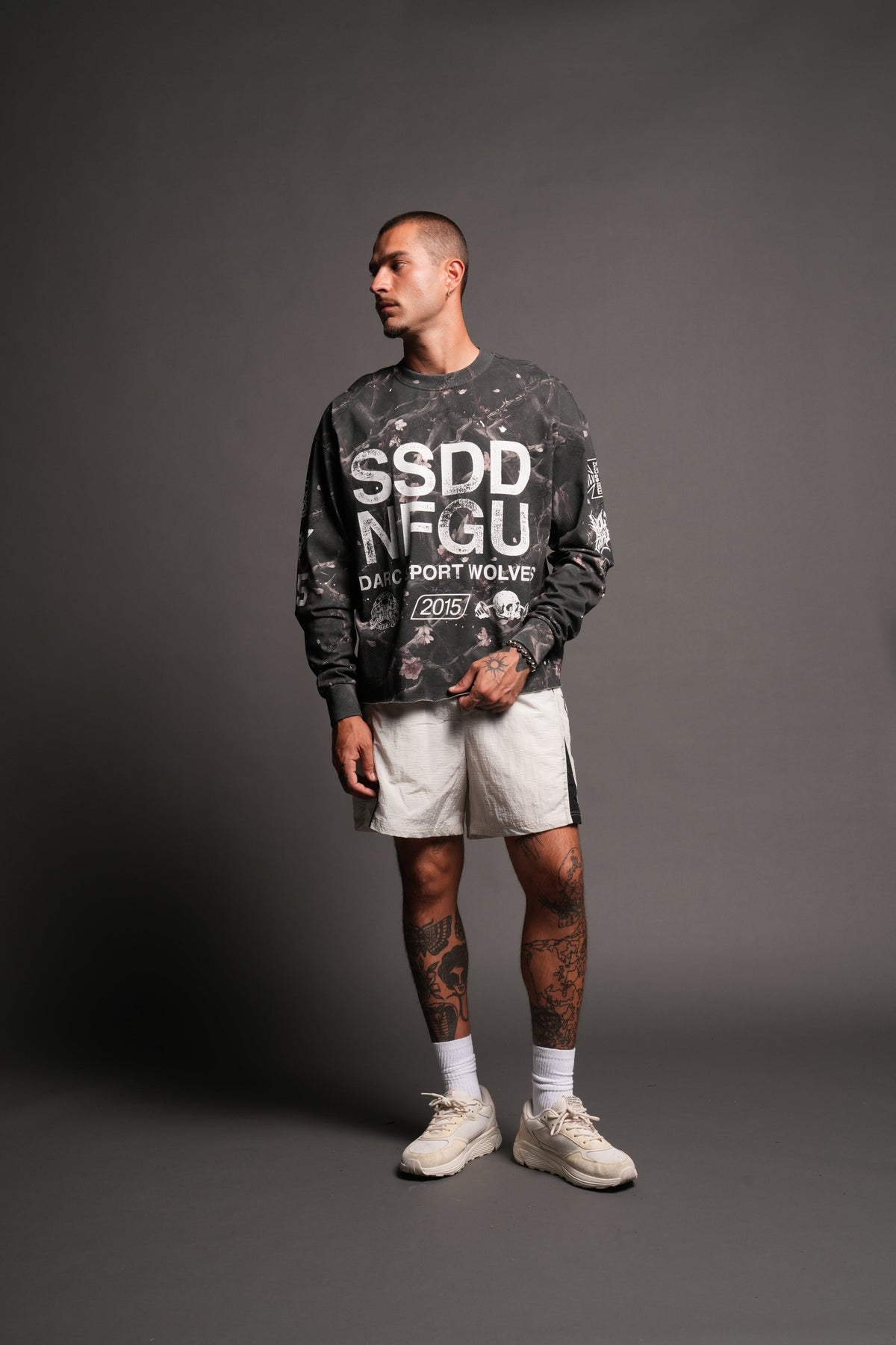 Wlvsfrvr Zdan Shorts In Cream - imagem 6
