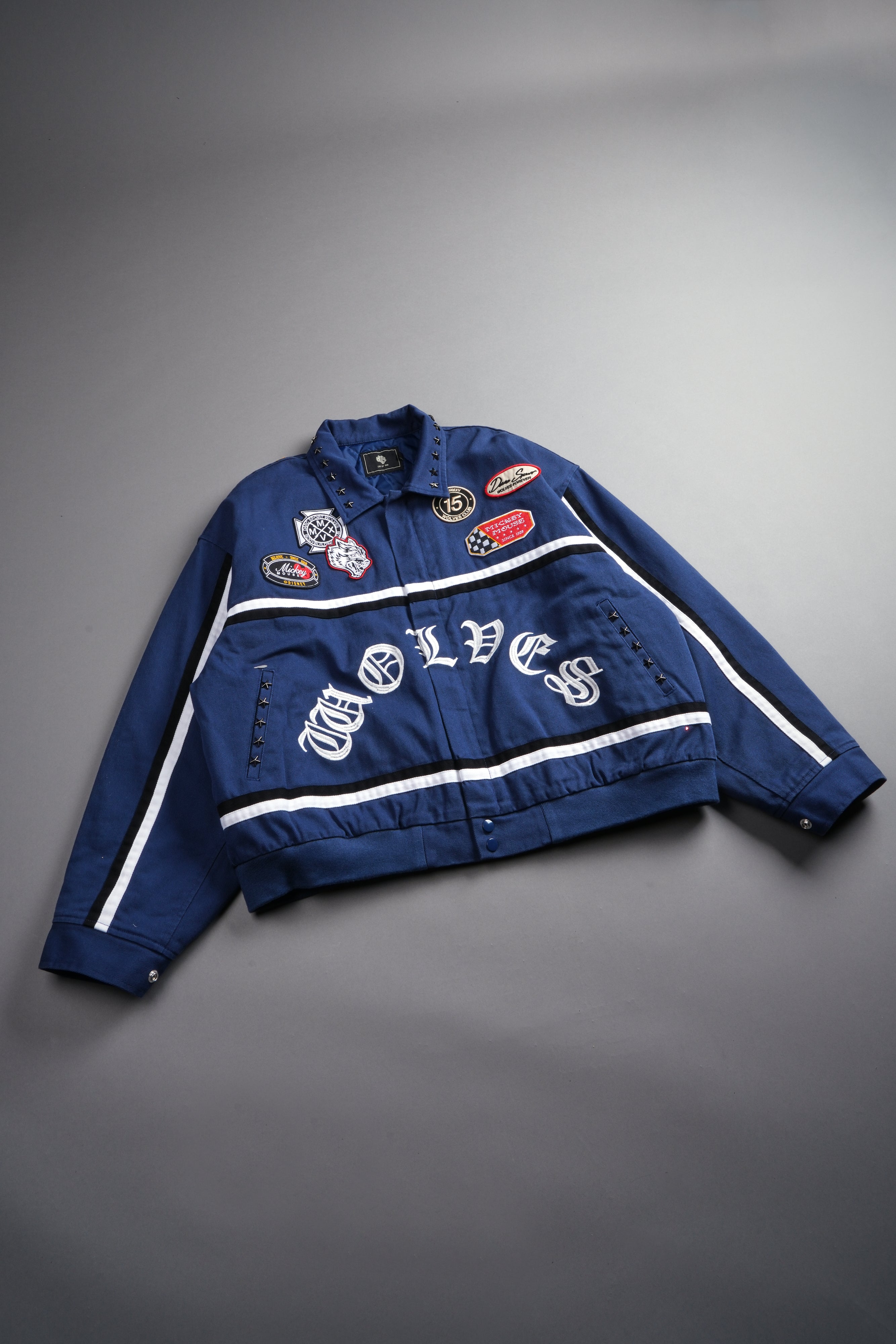 Mickey Frvr Big Moe Jacket in Navy