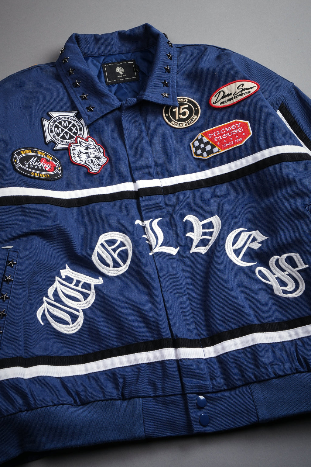Mickey Frvr Big Moe Jacket in Navy