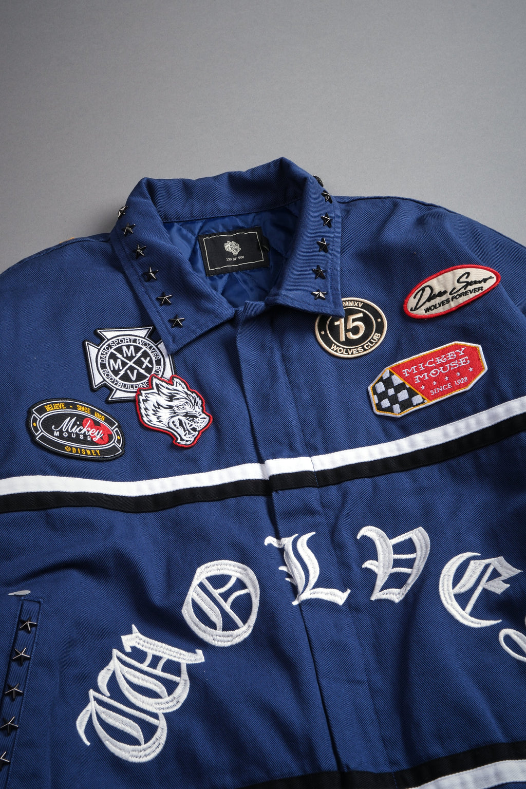 Mickey Frvr Big Moe Jacket in Navy
