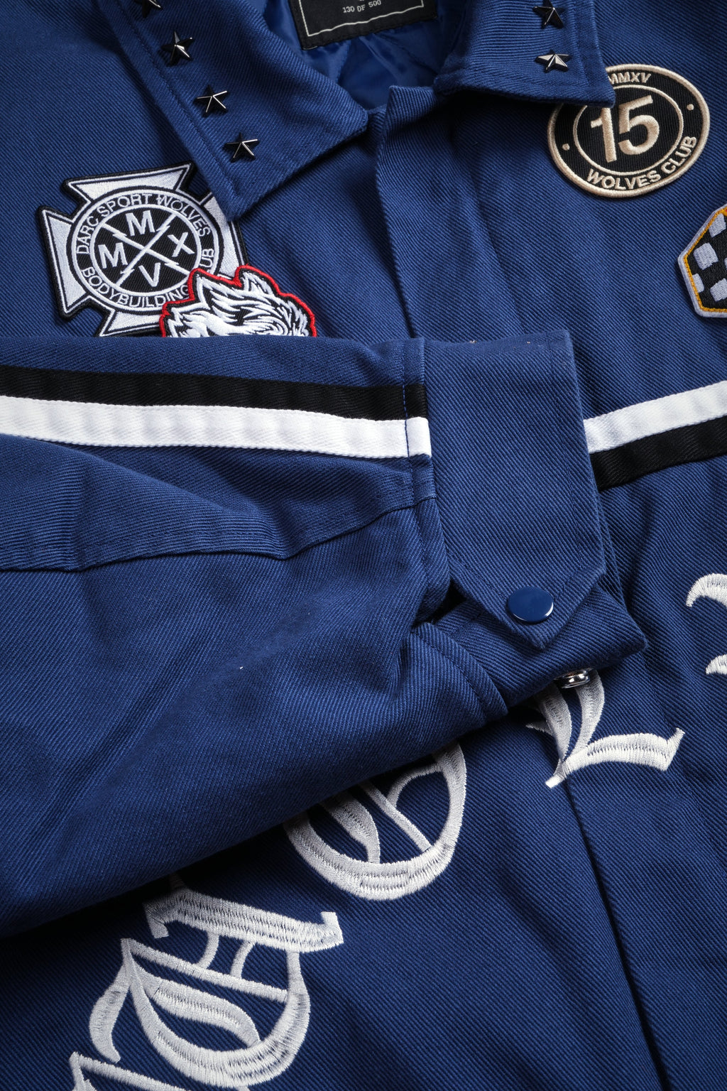 Mickey Frvr Big Moe Jacket in Navy