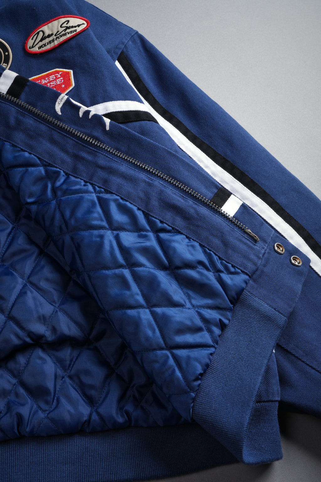 Mickey Frvr Big Moe Jacket in Navy