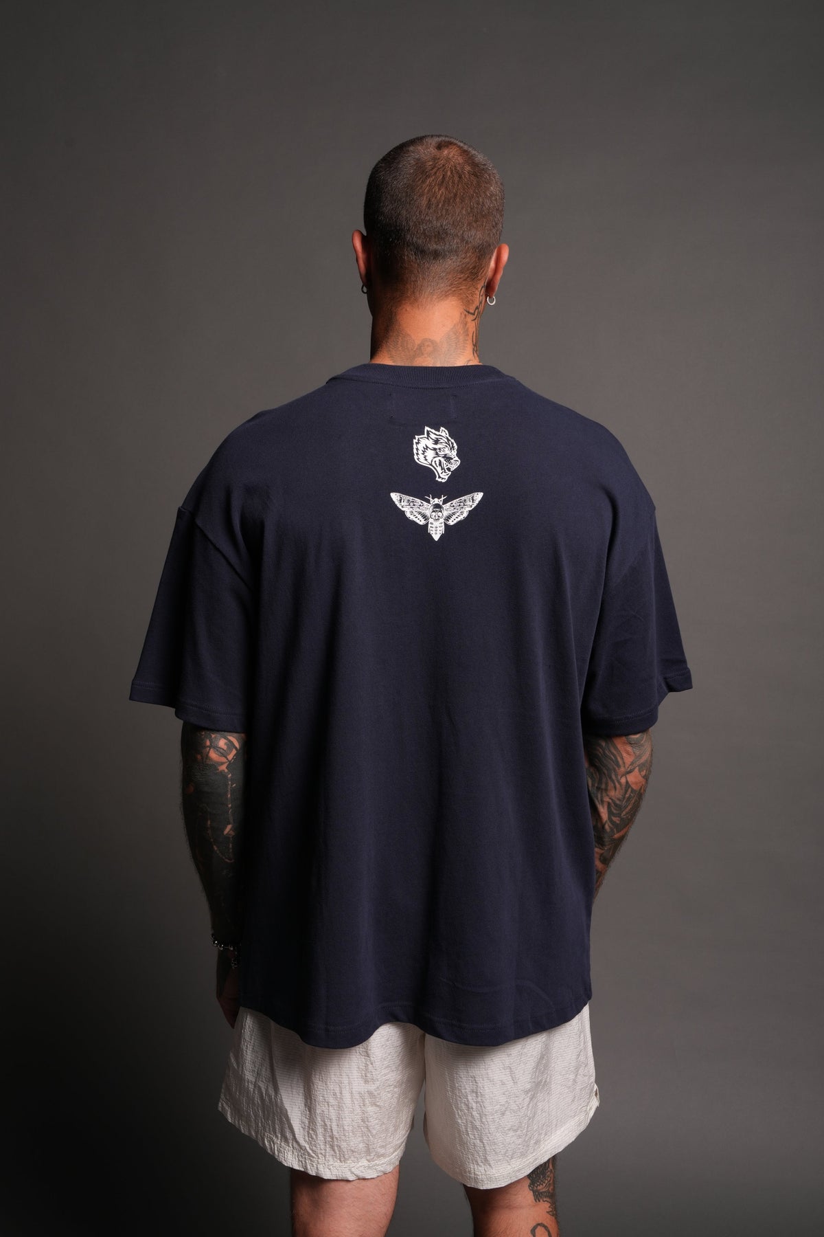 Reaper'S Calling Premium Oversized Tee In Navy - imagem 2