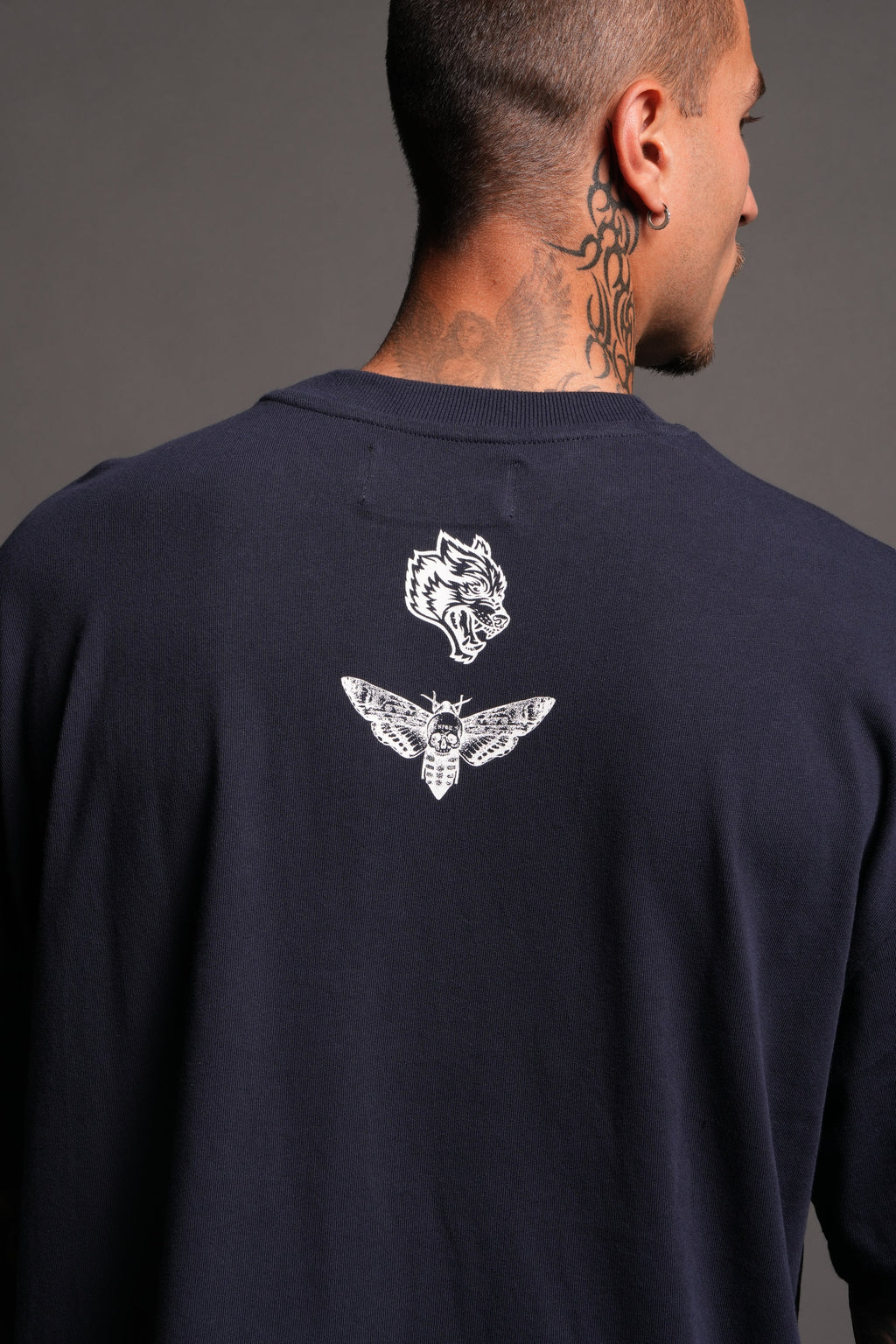 Reaper'S Calling Premium Oversized Tee In Navy - imagem 6