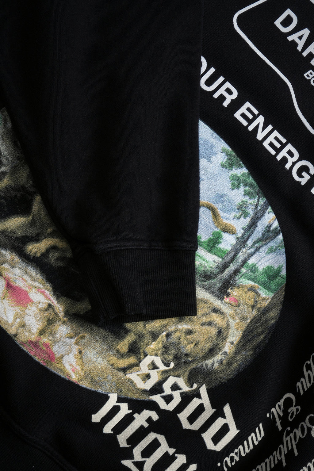 Three Wolves "Pierce" Hoodie in Black — imagem 6