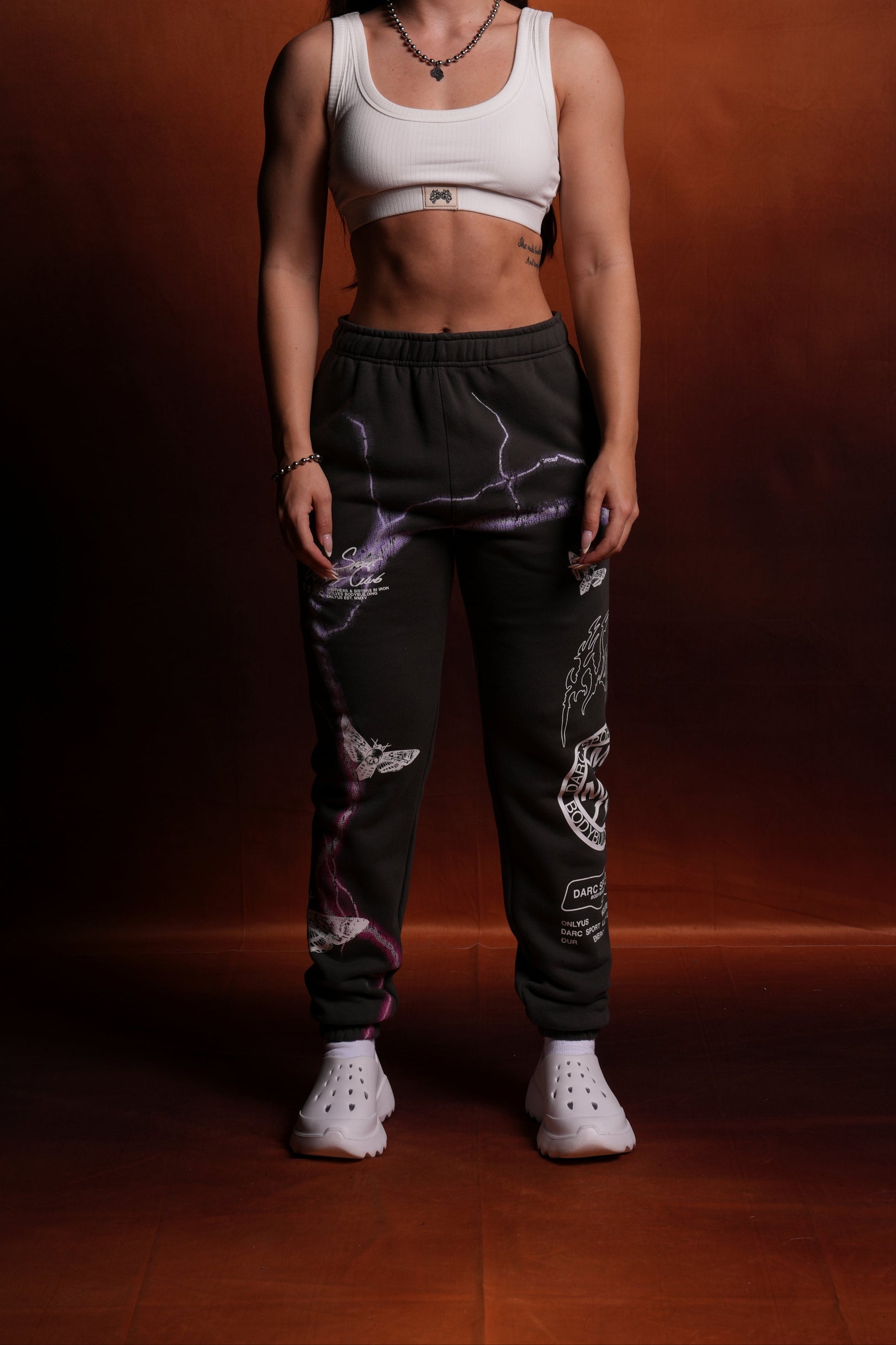 Charged Up She Post Lounge Sweats in Wolf Gray — imagem 1