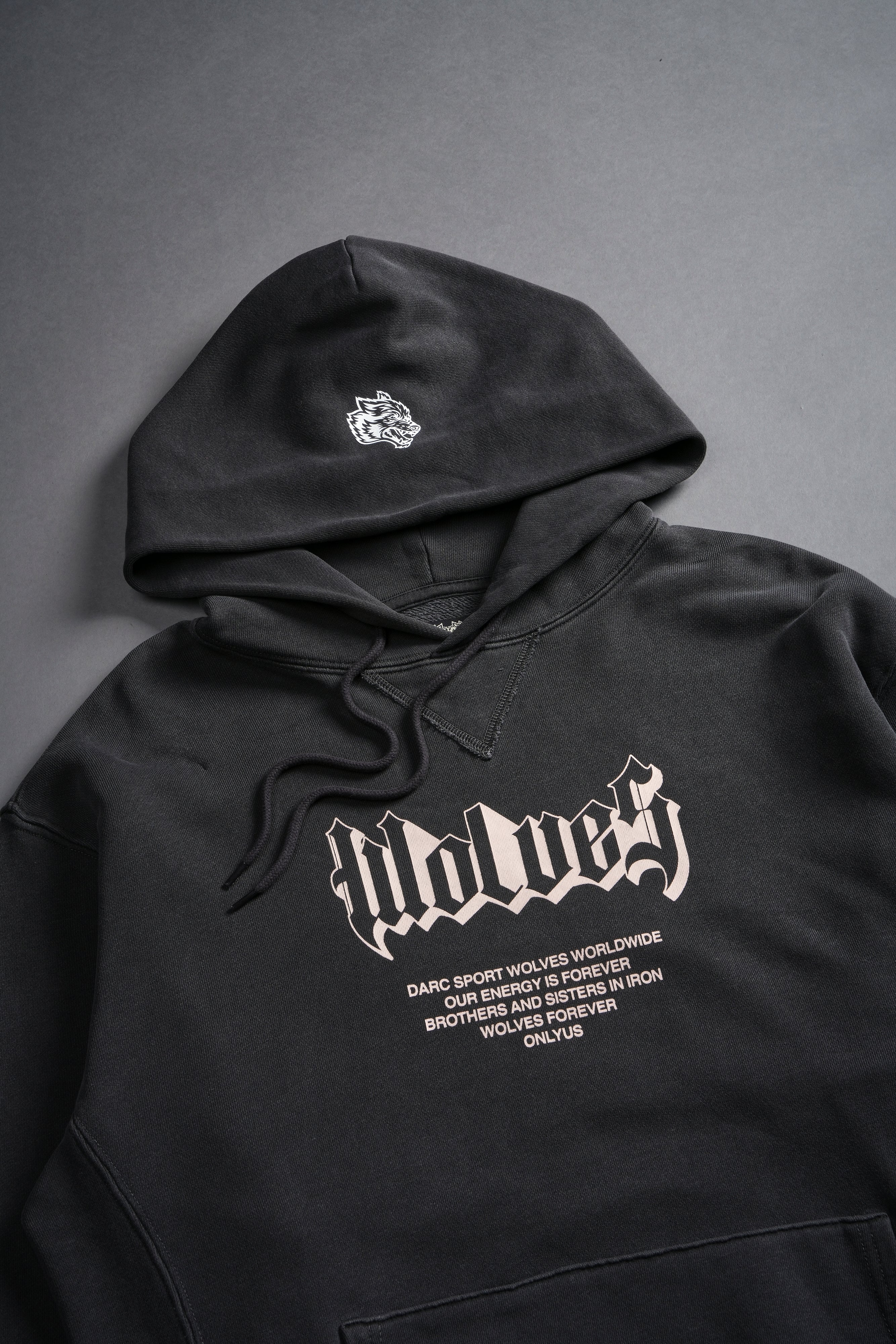 Never Back Down "Dakota" Hoodie in Wolf Gray — imagem 9