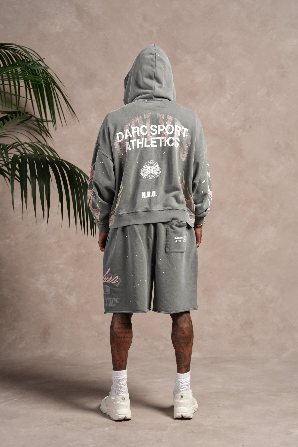 Hot Rod Vex Double Zip Hoodie in Slate Gray — imagem 6