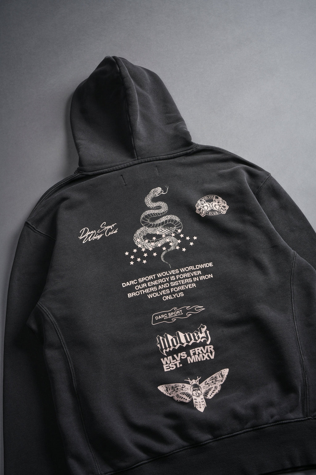 Never Back Down "Dakota" Hoodie in Wolf Gray — imagem 10