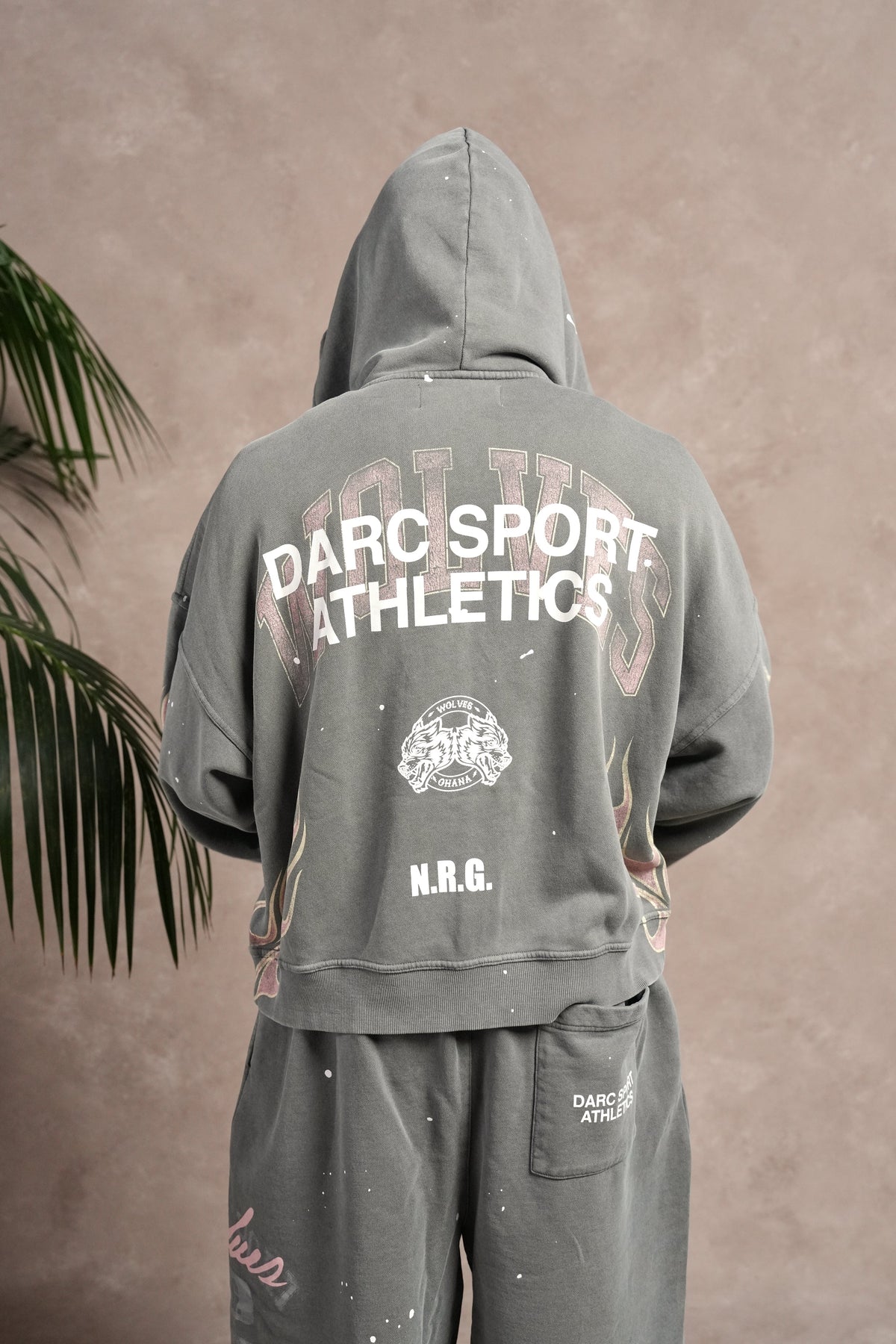 Hot Rod Vex Double Zip Hoodie in Slate Gray — imagem principal