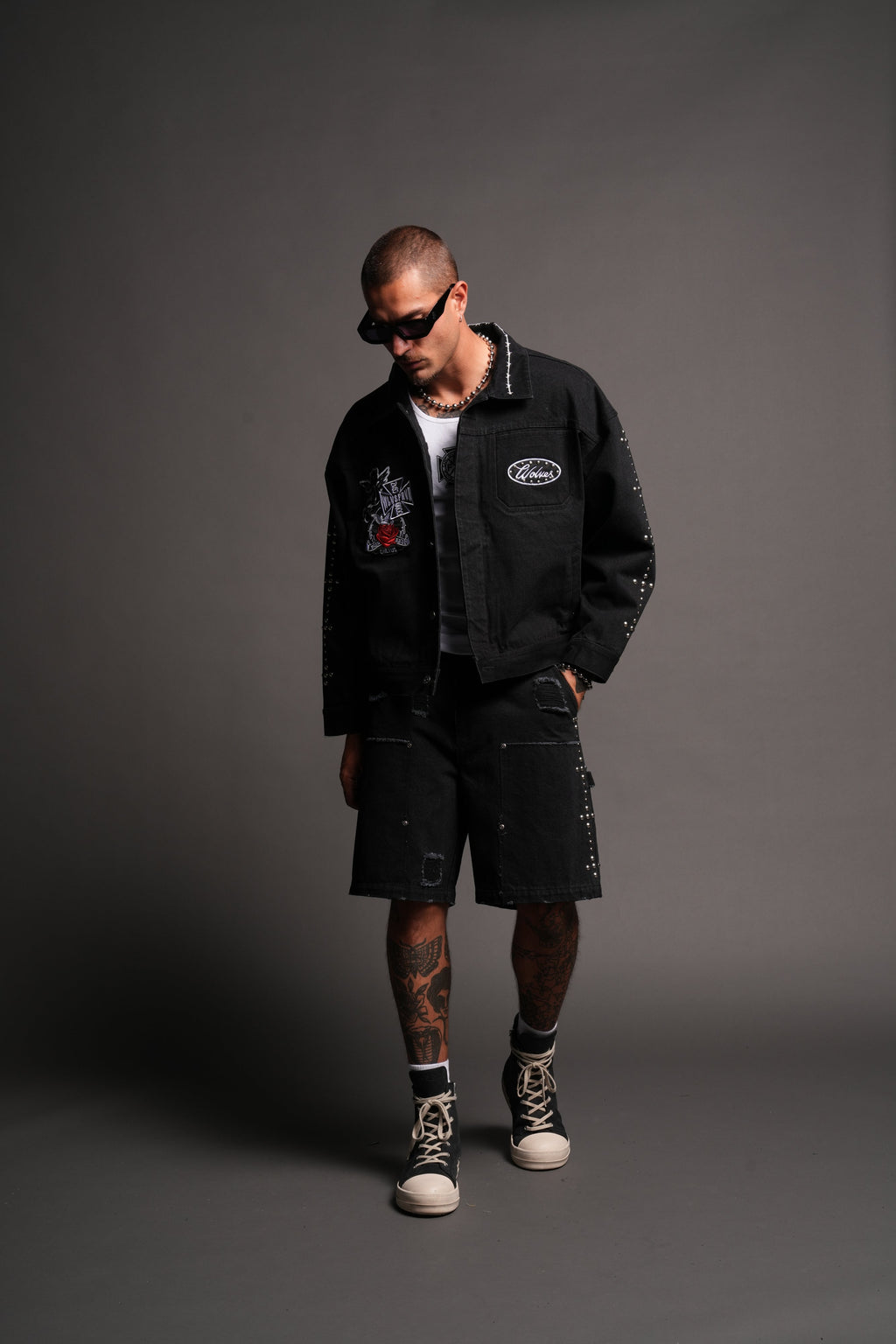 Wolves Heritage Jax Denim Jacket In Black - imagem 5