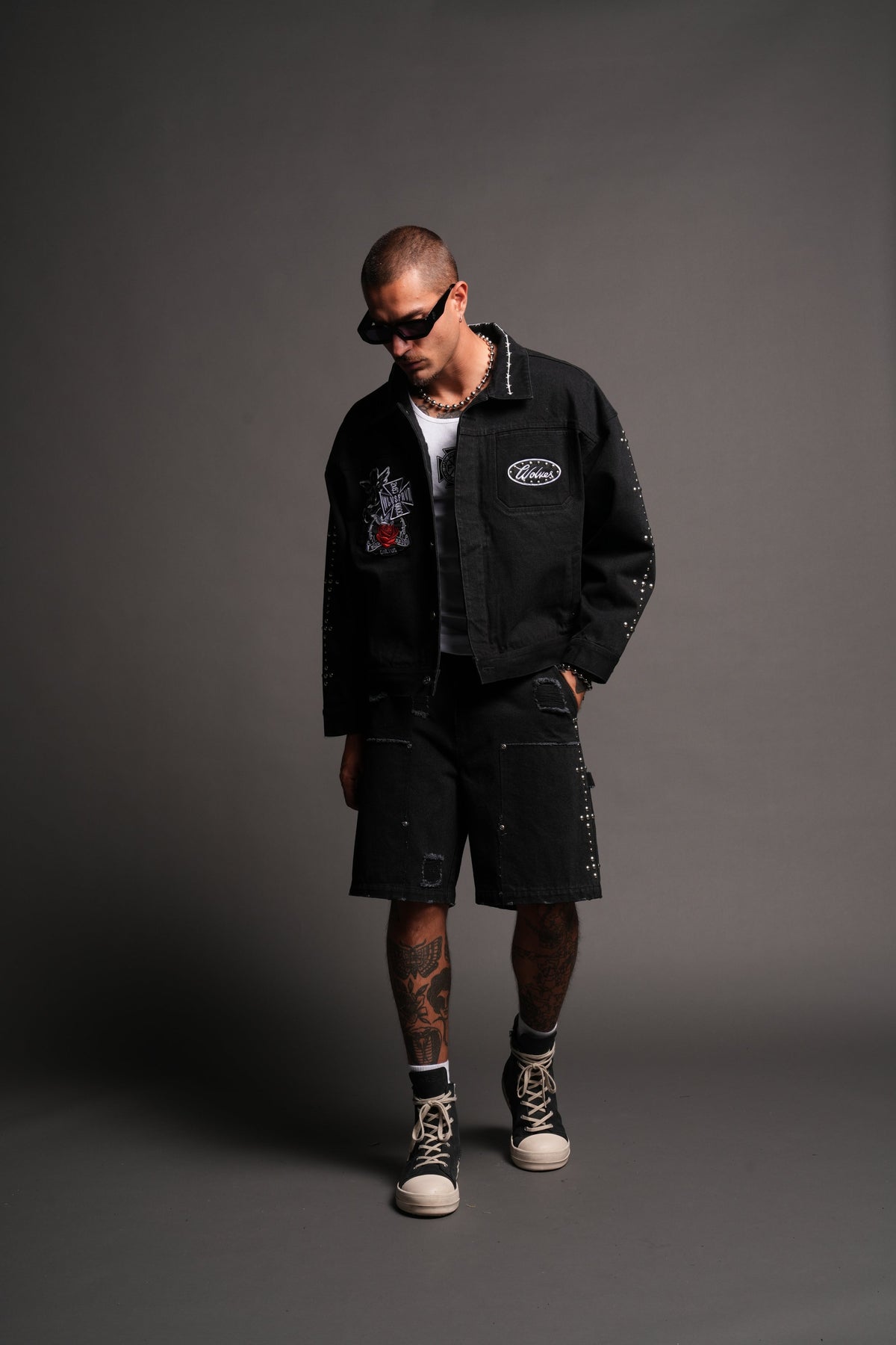 Wolves Heritage Jax Denim Jacket In Black - imagem 5