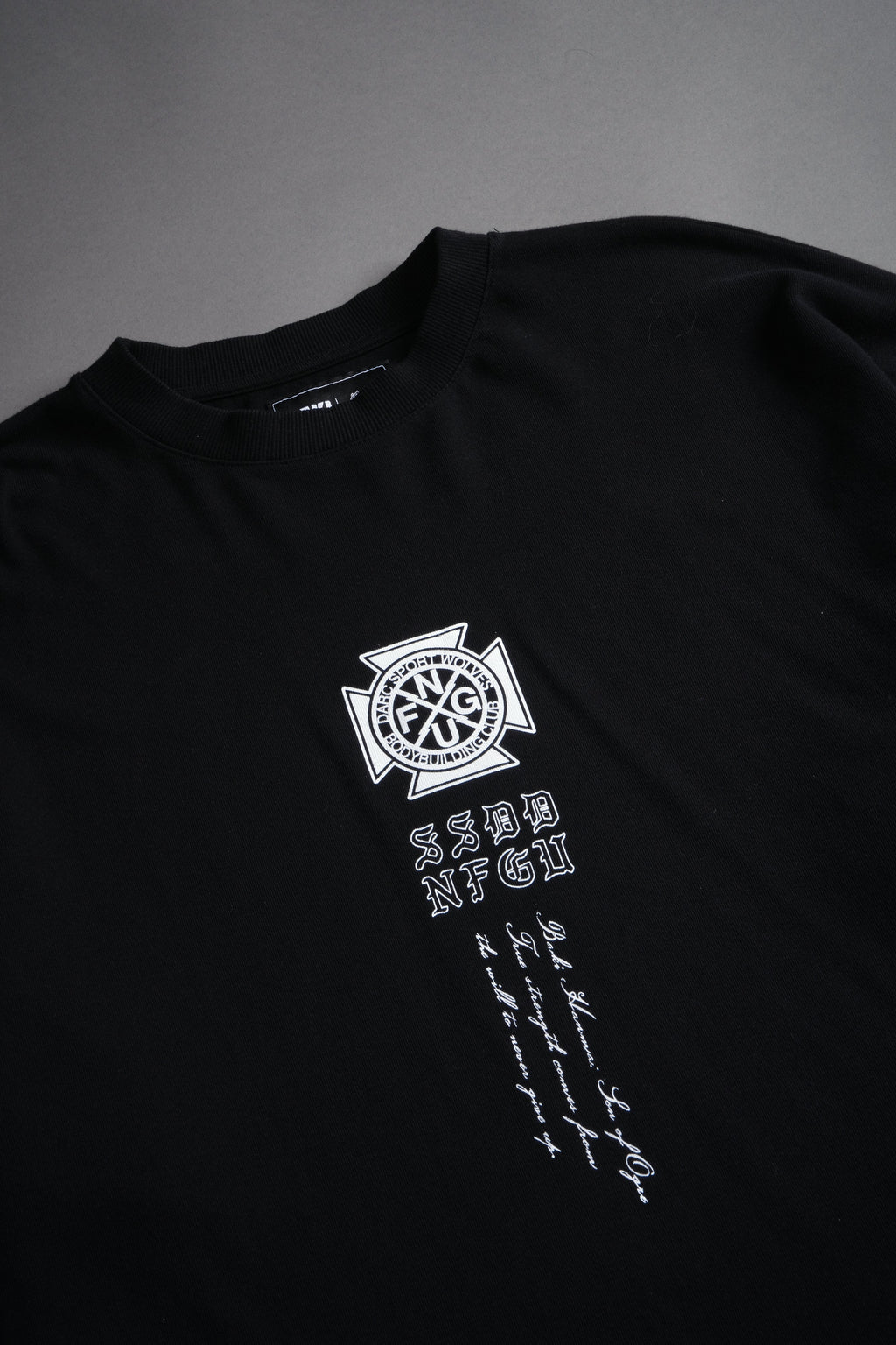 Jack Hanma "Side By Side" Series Premium Oversized Tee in Black — imagem 7