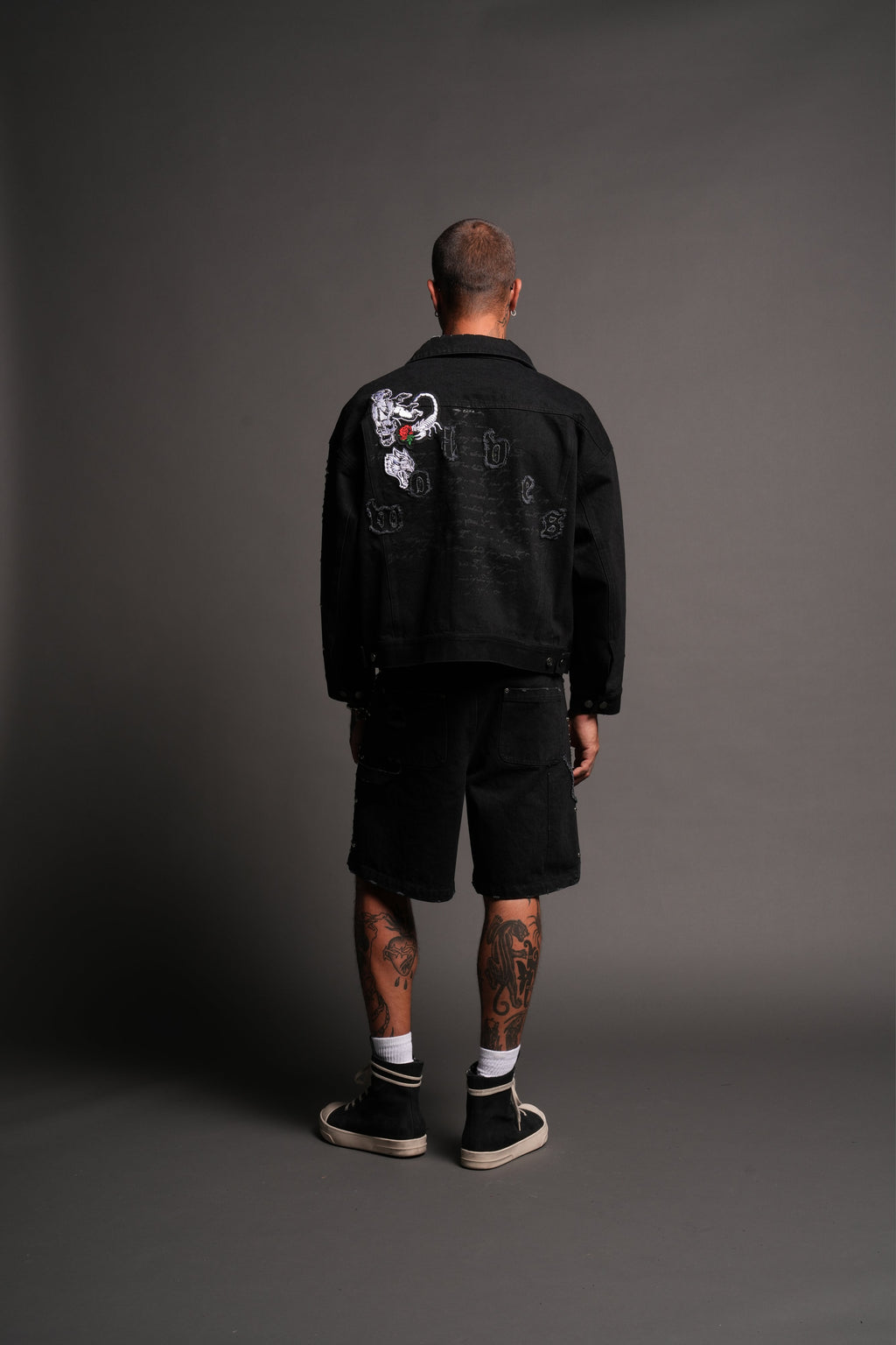 Wolves Heritage Jax Denim Jacket In Black - imagem 6