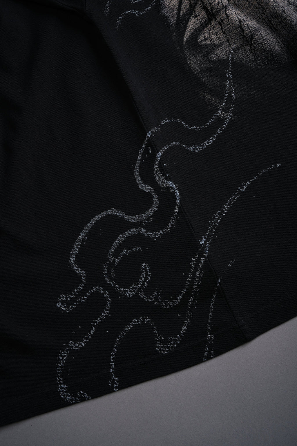 Jack Hanma "Side By Side" Series Premium Oversized Tee in Black — imagem 9